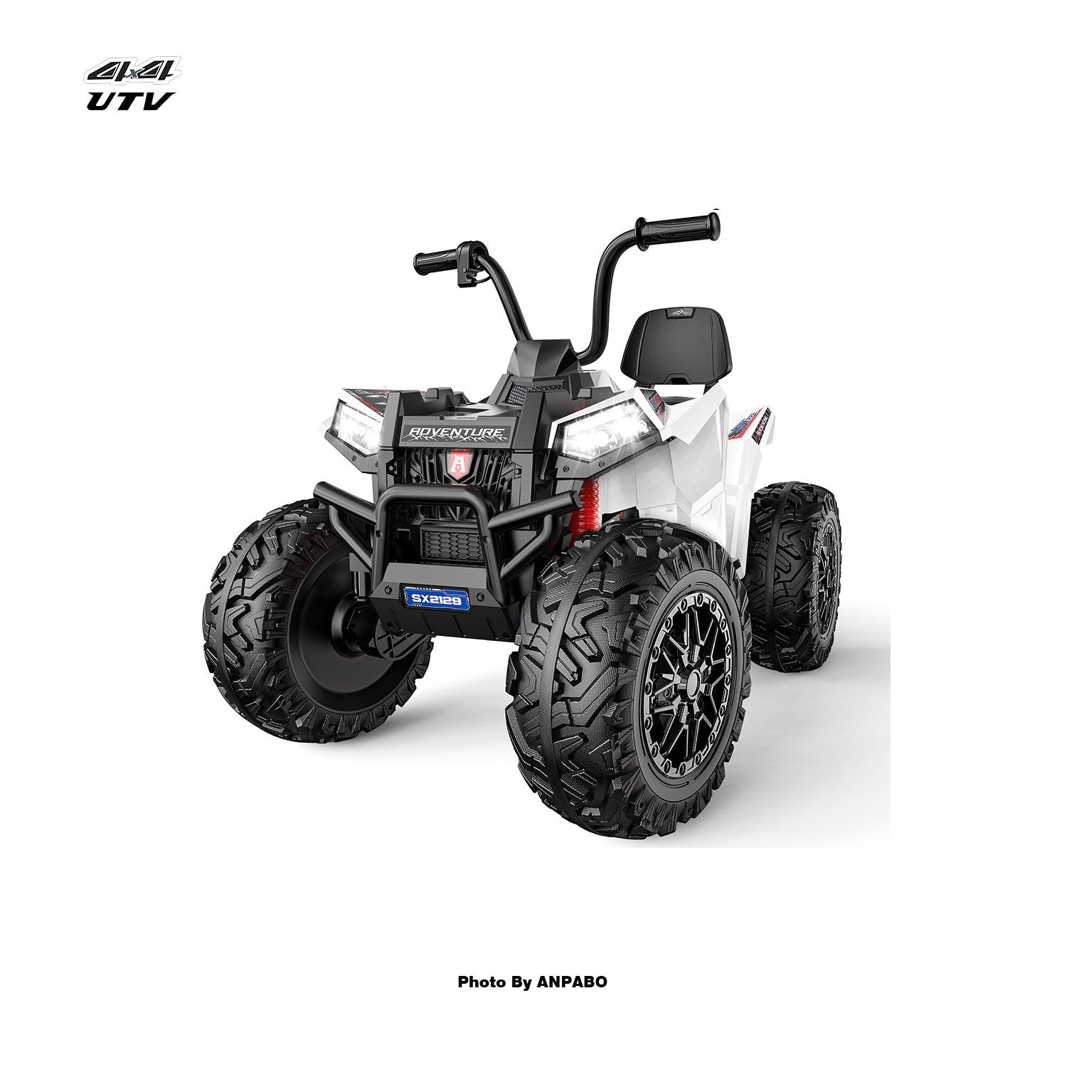 24V High-Performance Heavy-Duty Kids Ride-On ATV-white