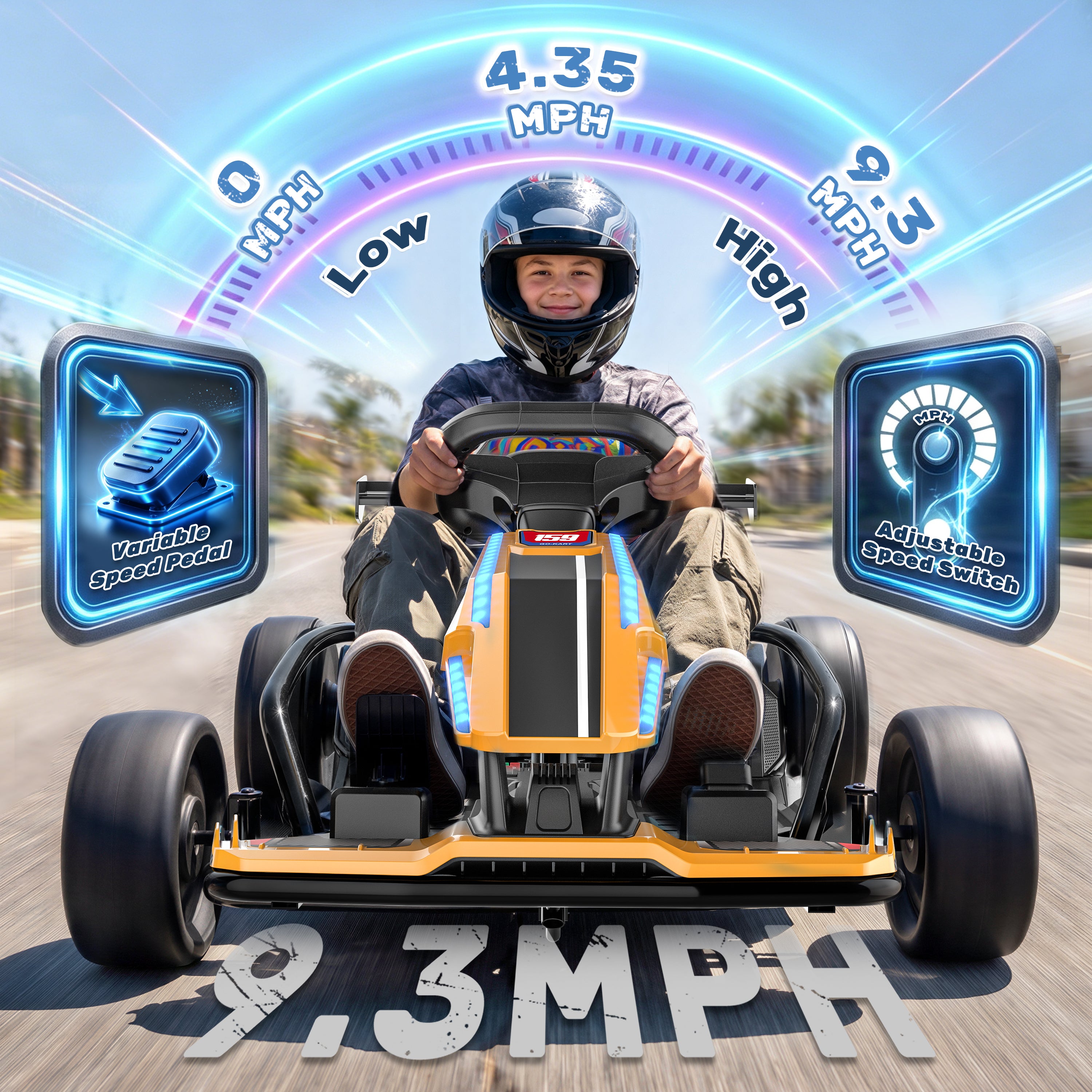 DriftRush DR400 24V Electric Drift Go Kart for Kids
