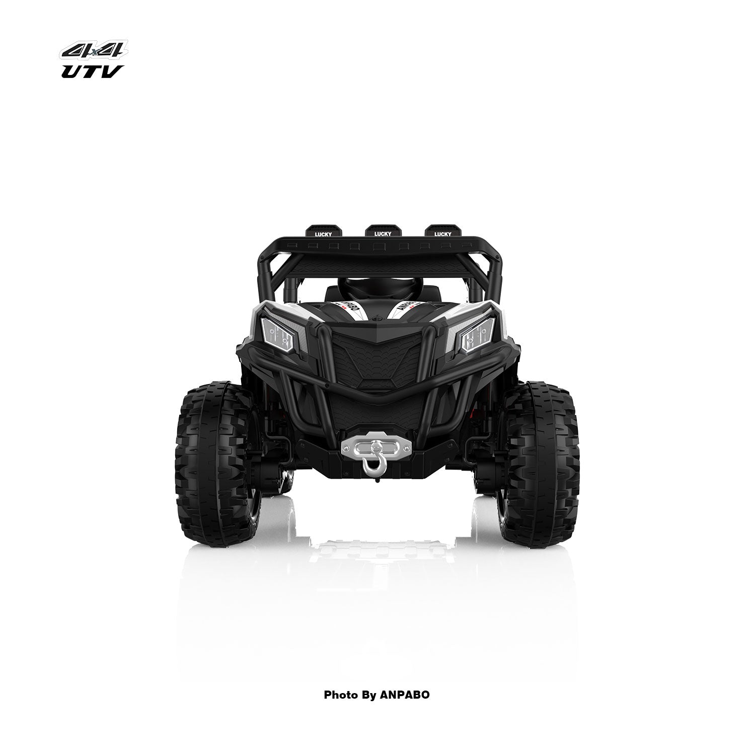 24V ANPABO Direct Terrain Ride-On Buggy with Remote-Max-R 24V 4WD UTV -white