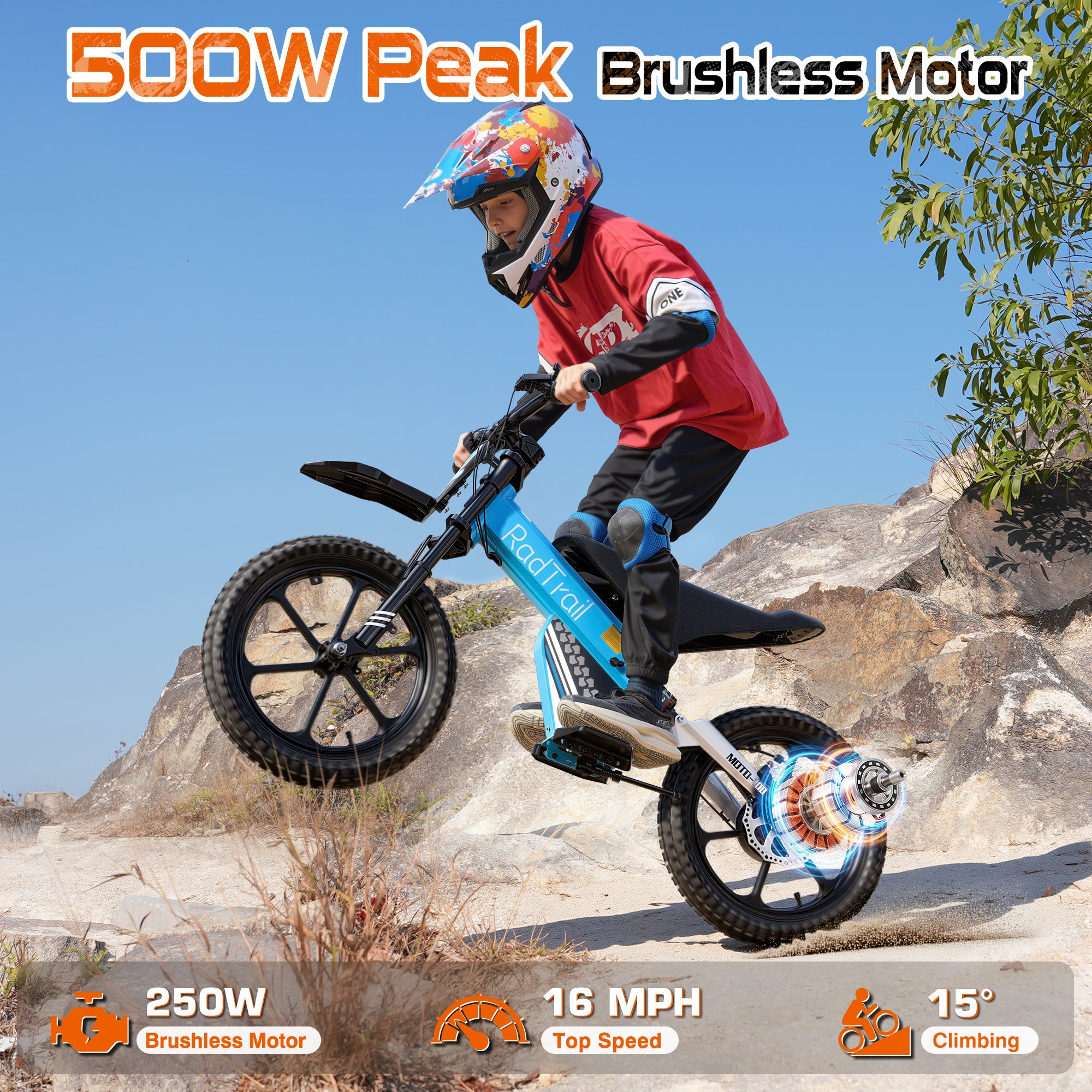 36V 16" Kids Electric Dirt Bike-B0GH6PZVCB