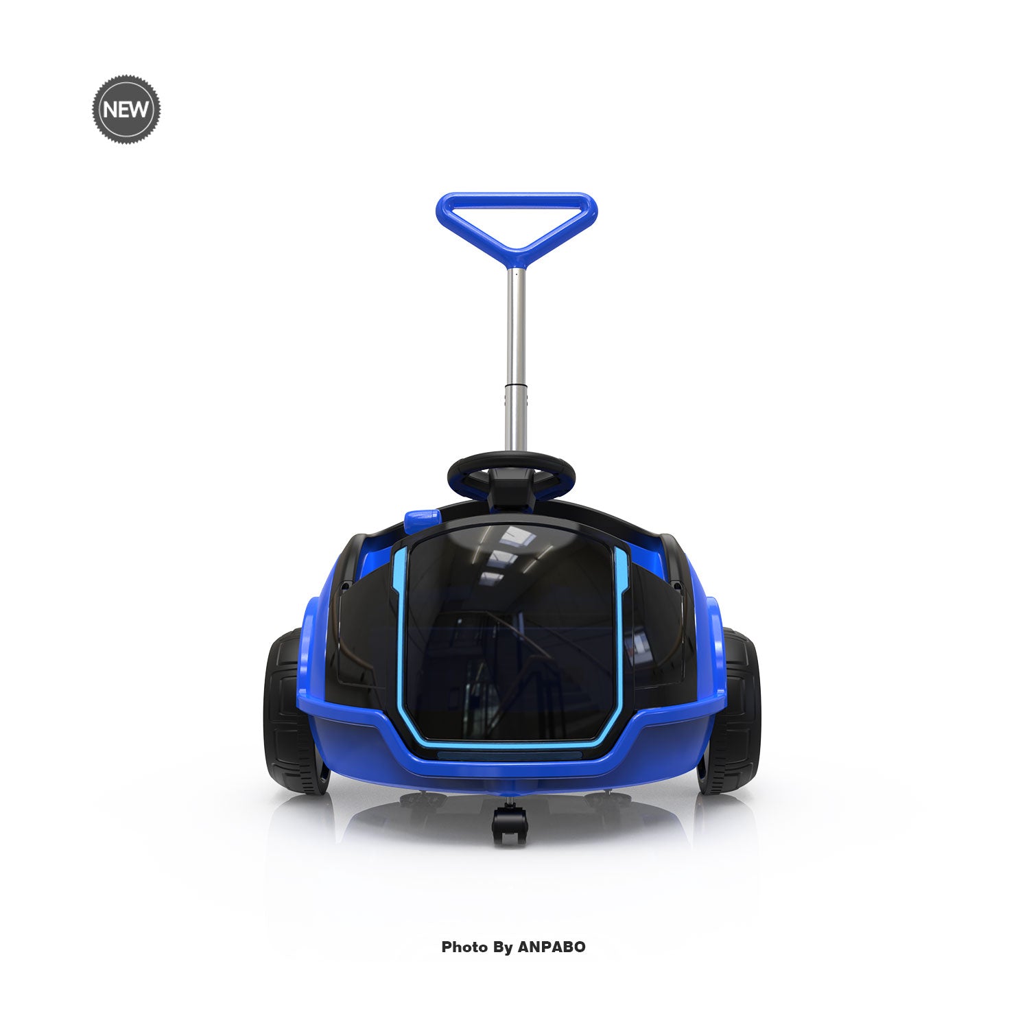 12V 3-In-1 Ride On Car Designed to Grow With Your Child-blue