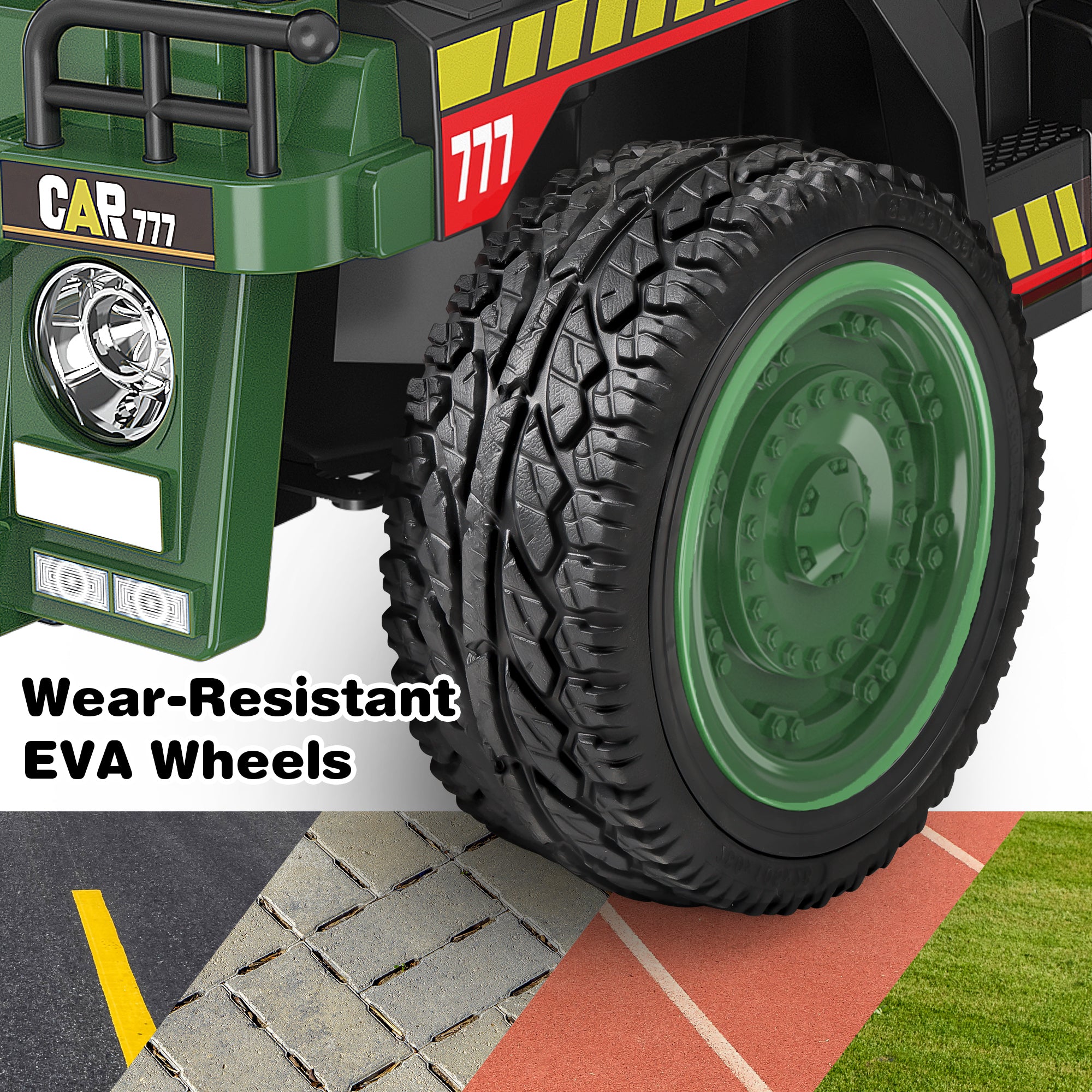 Licensed Caterpillar 24V Ride-on Dump Truck with Remote-green