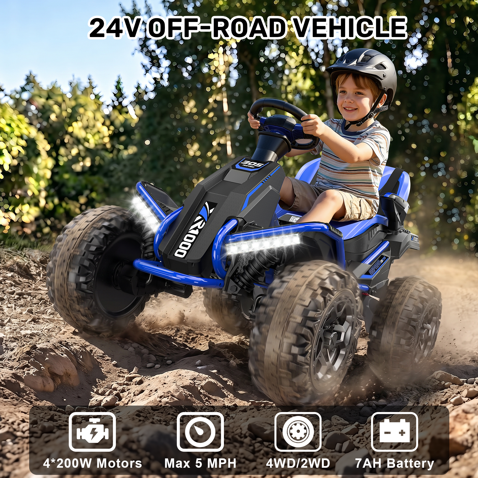 24V 4x200W 4WD Ride-On Buggy