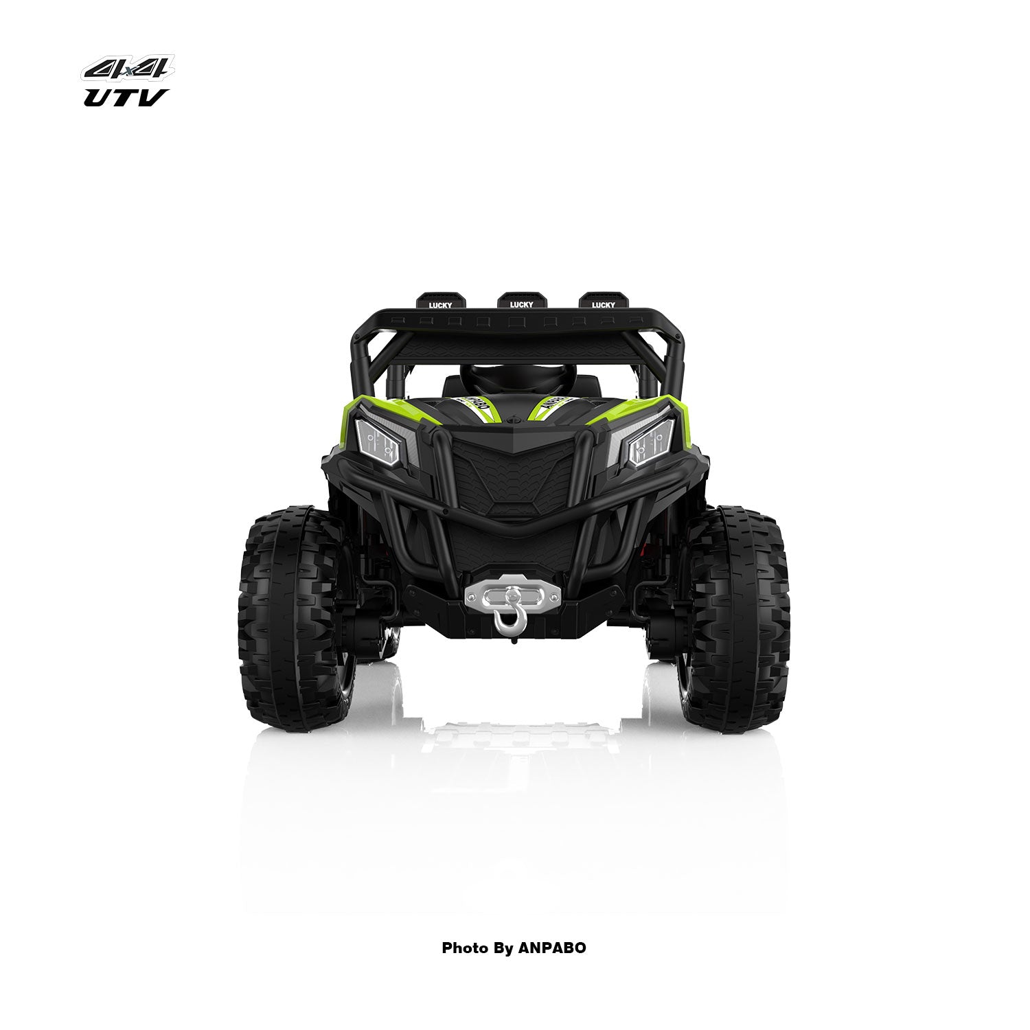24V ANPABO Direct Terrain Ride-On Buggy with Remote-Max-R 24V 4WD UTV -green