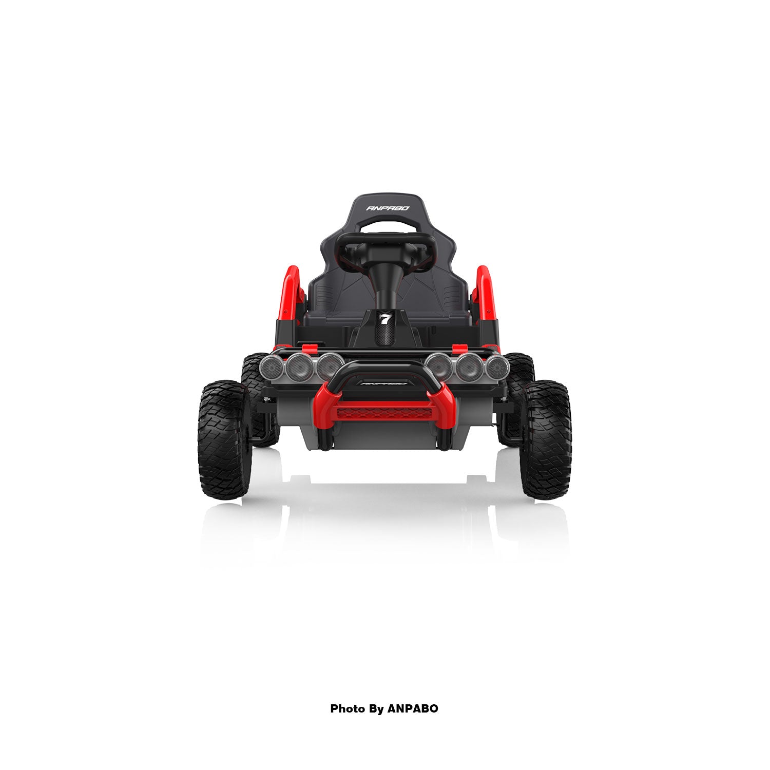 24V Off-Road Car with Throttle & Clutch Pedal for All-Terrain Fun-red