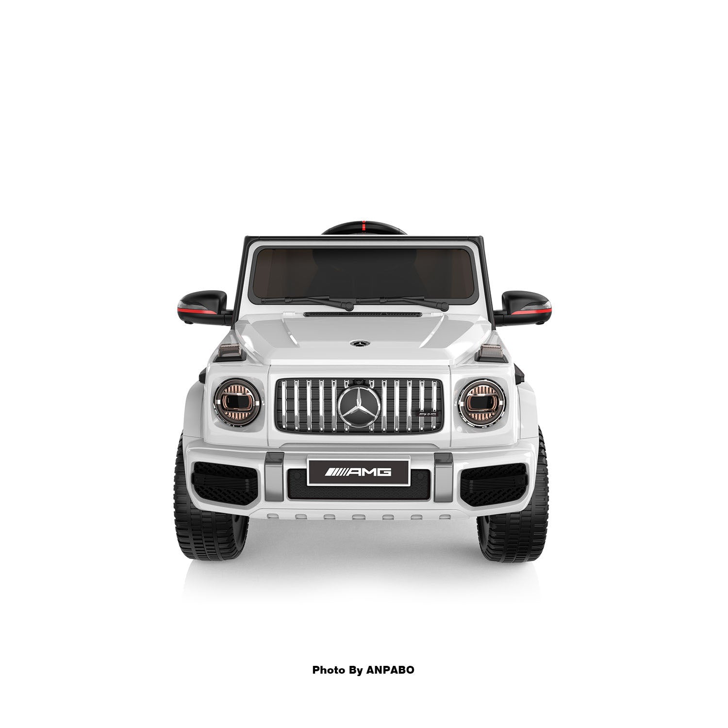 12V 2-Seater Mercedes-Benz Licensed G63 Kids Ride On Car/SUV with Remote Control-white