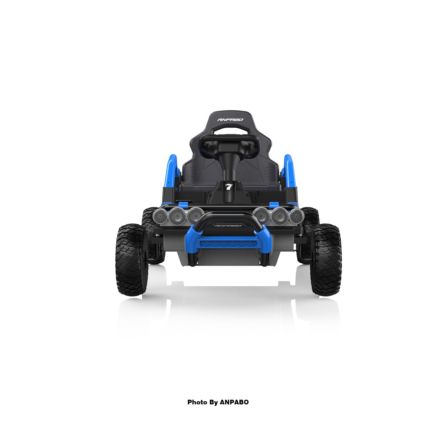 24V Off-Road Car with Throttle & Clutch Pedal for All-Terrain Fun-blue