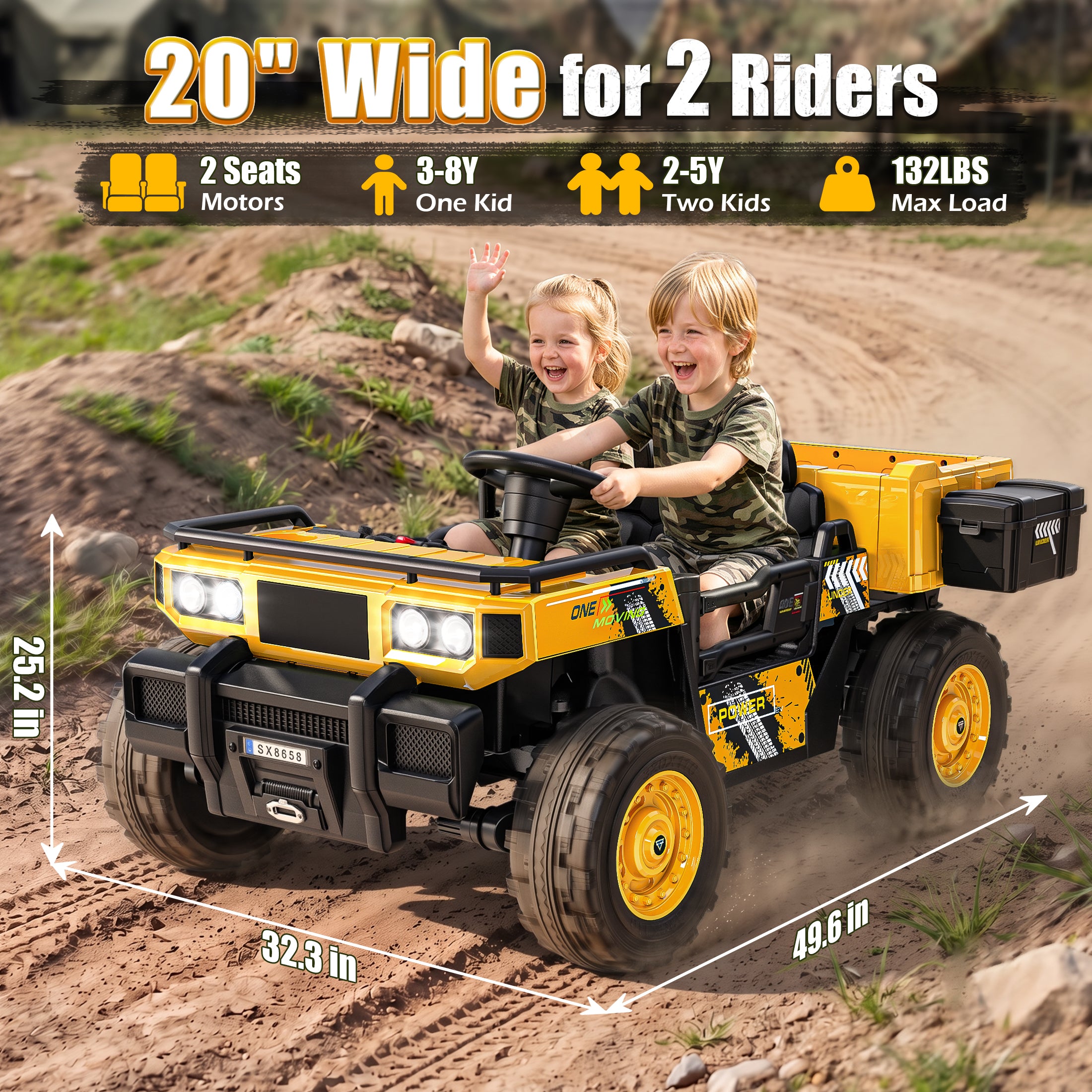 24V Kids Military Dumper