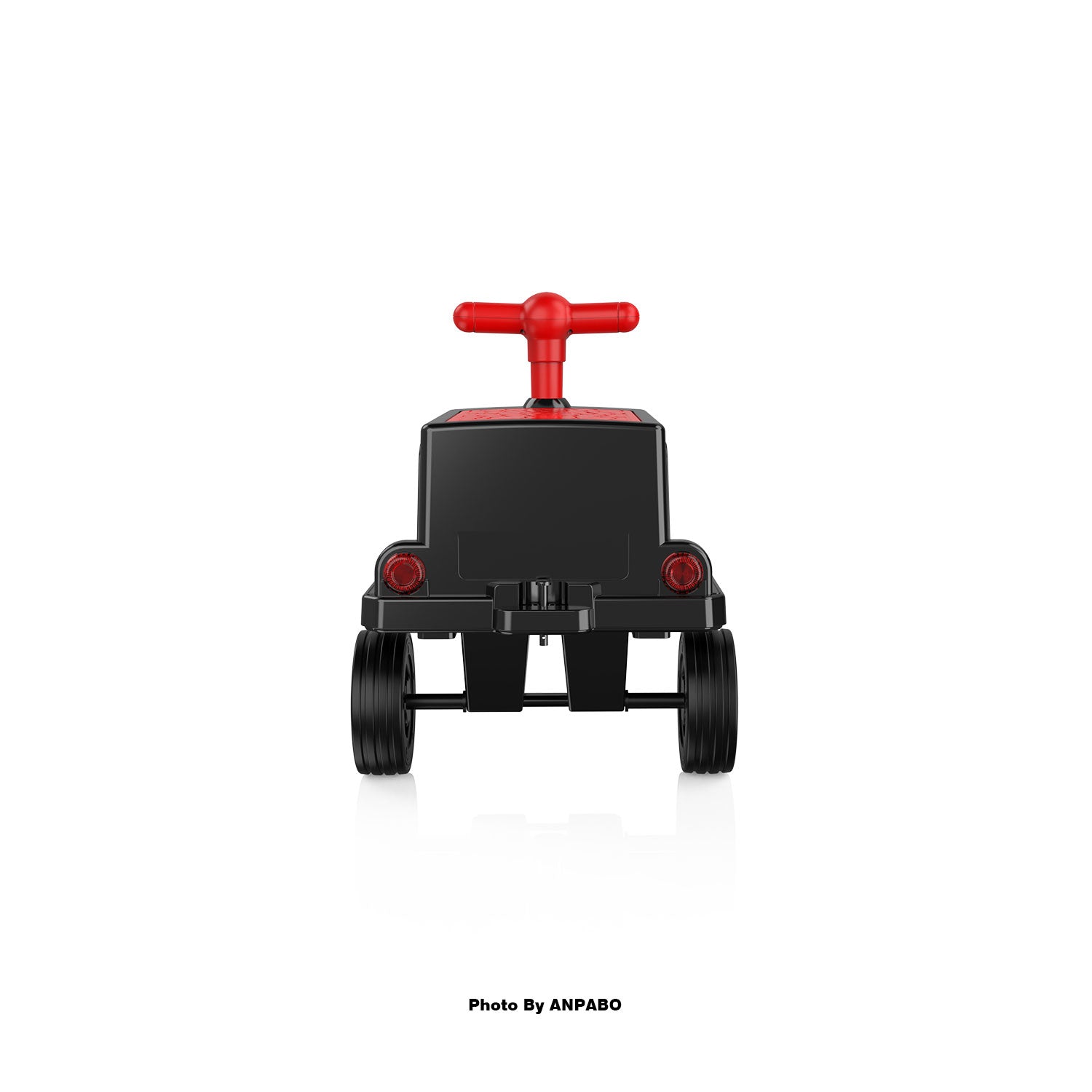 ANPABO 12V Ride-On Train Carriage with Storage-Red