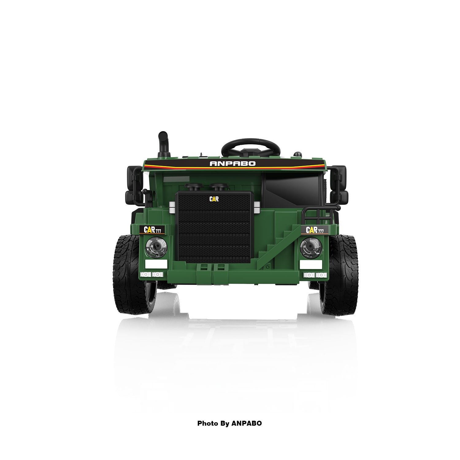 24V ANPABO Direct Ride on Dump Truck for Kids with Remote Control-green