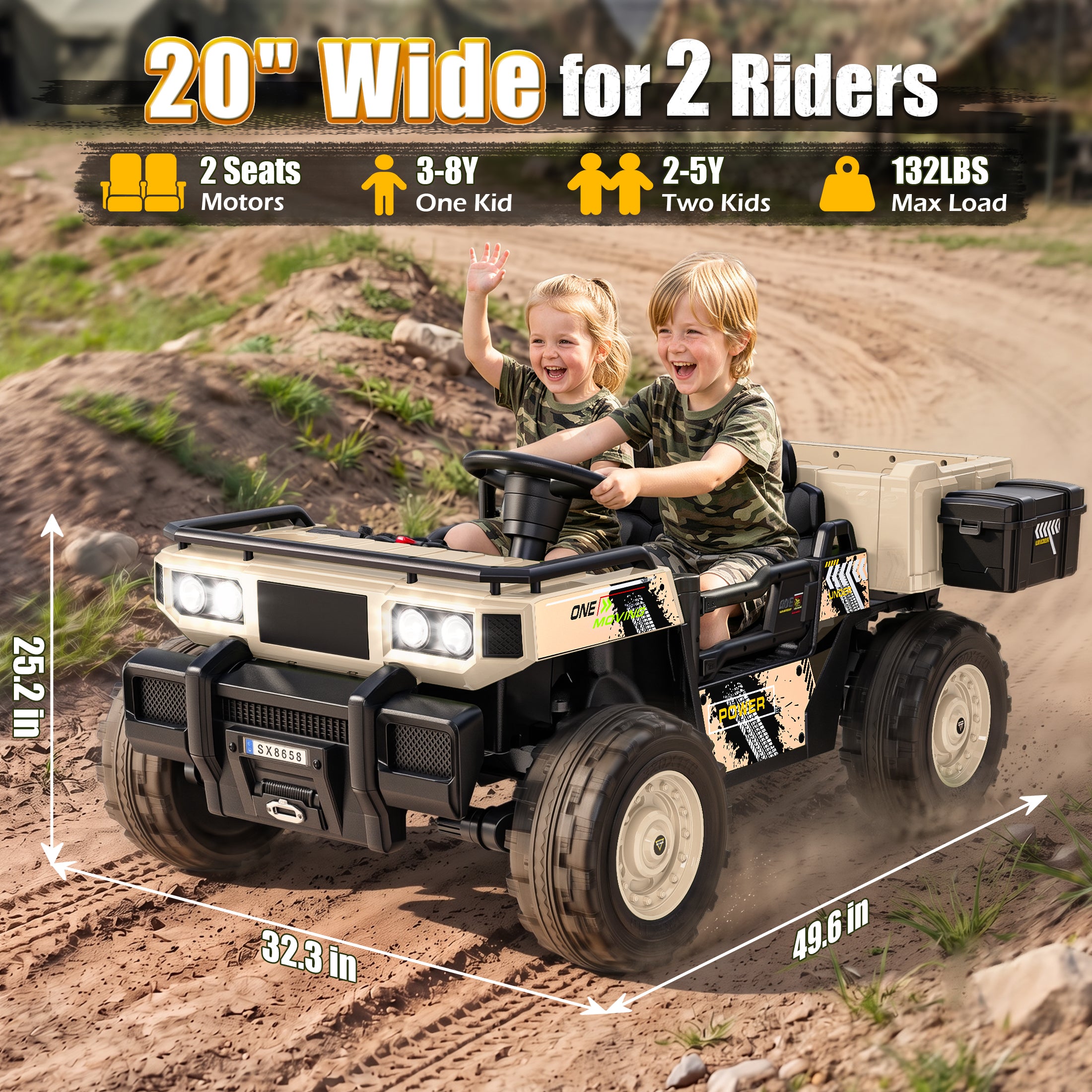 24V Kids Military Dumper