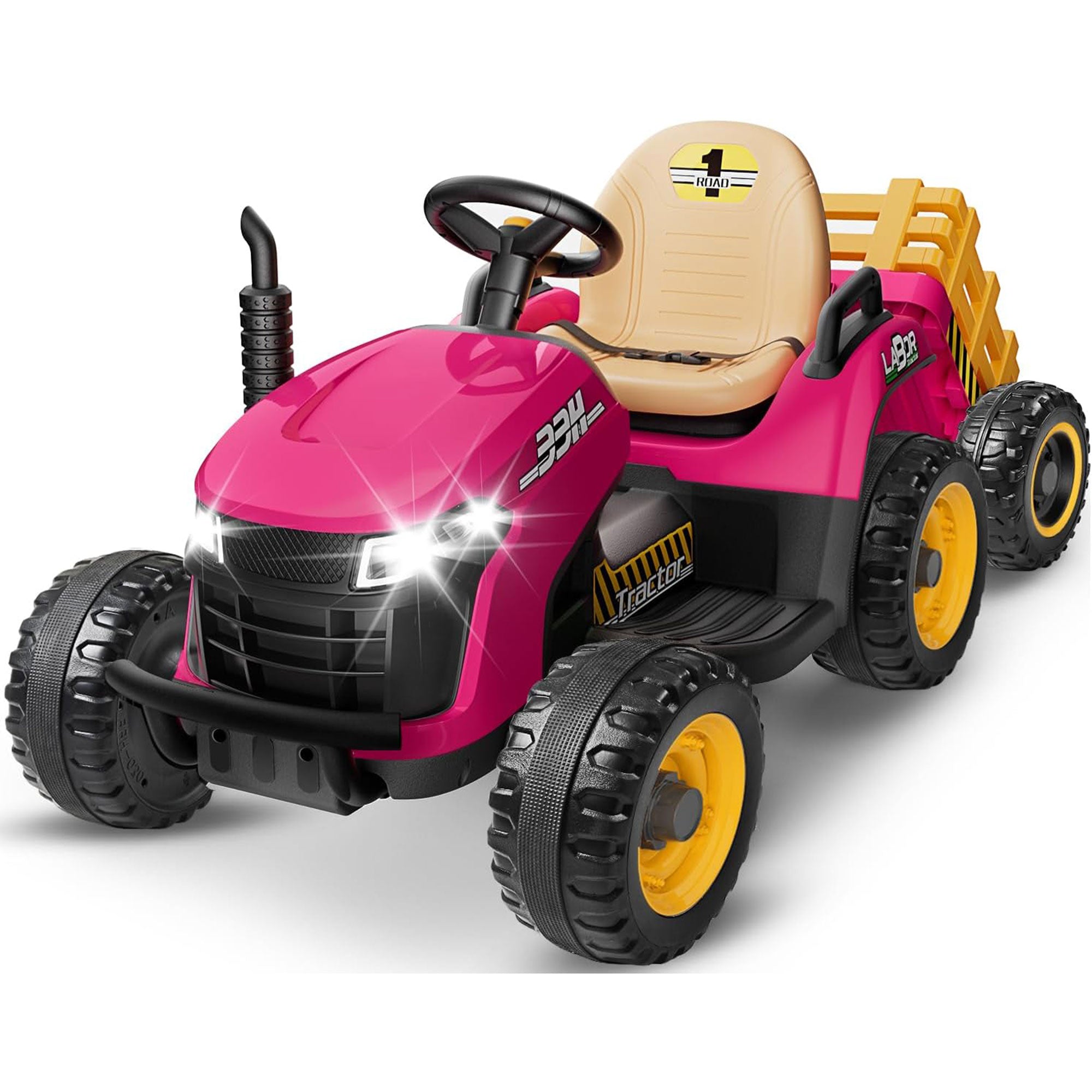 24V Ride-On Tractor with Trailer