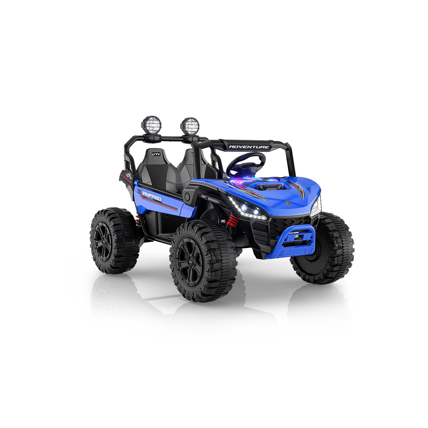24V ANPOBO Direct Terrain Ride-On Buggy-UTV with Remote-blue