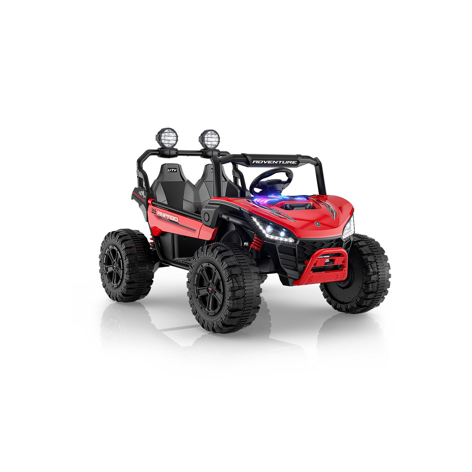 24V ANPOBO Direct Terrain Ride-On Buggy-UTV with Remote-red