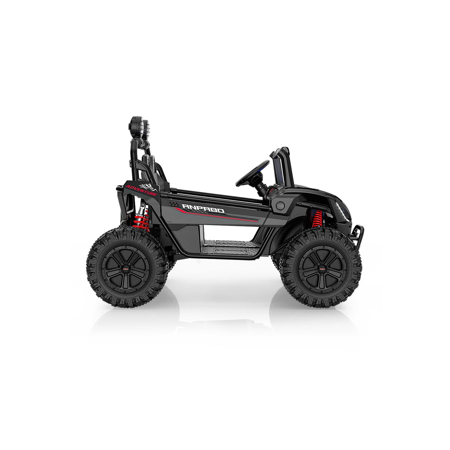 24V ANPOBO Direct Terrain Ride-On Buggy-UTV with Remote-black