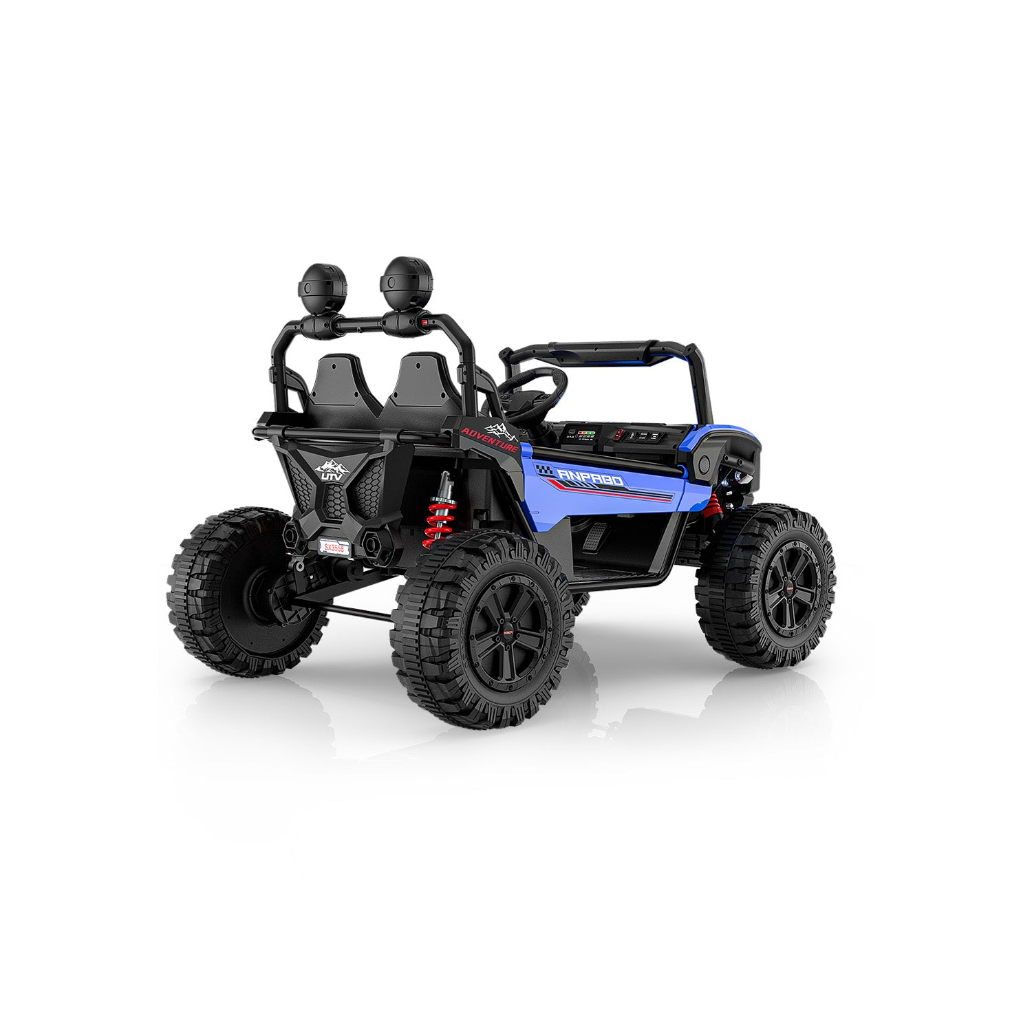24V ANPOBO Direct Terrain Ride-On Buggy-UTV with Remote-blue