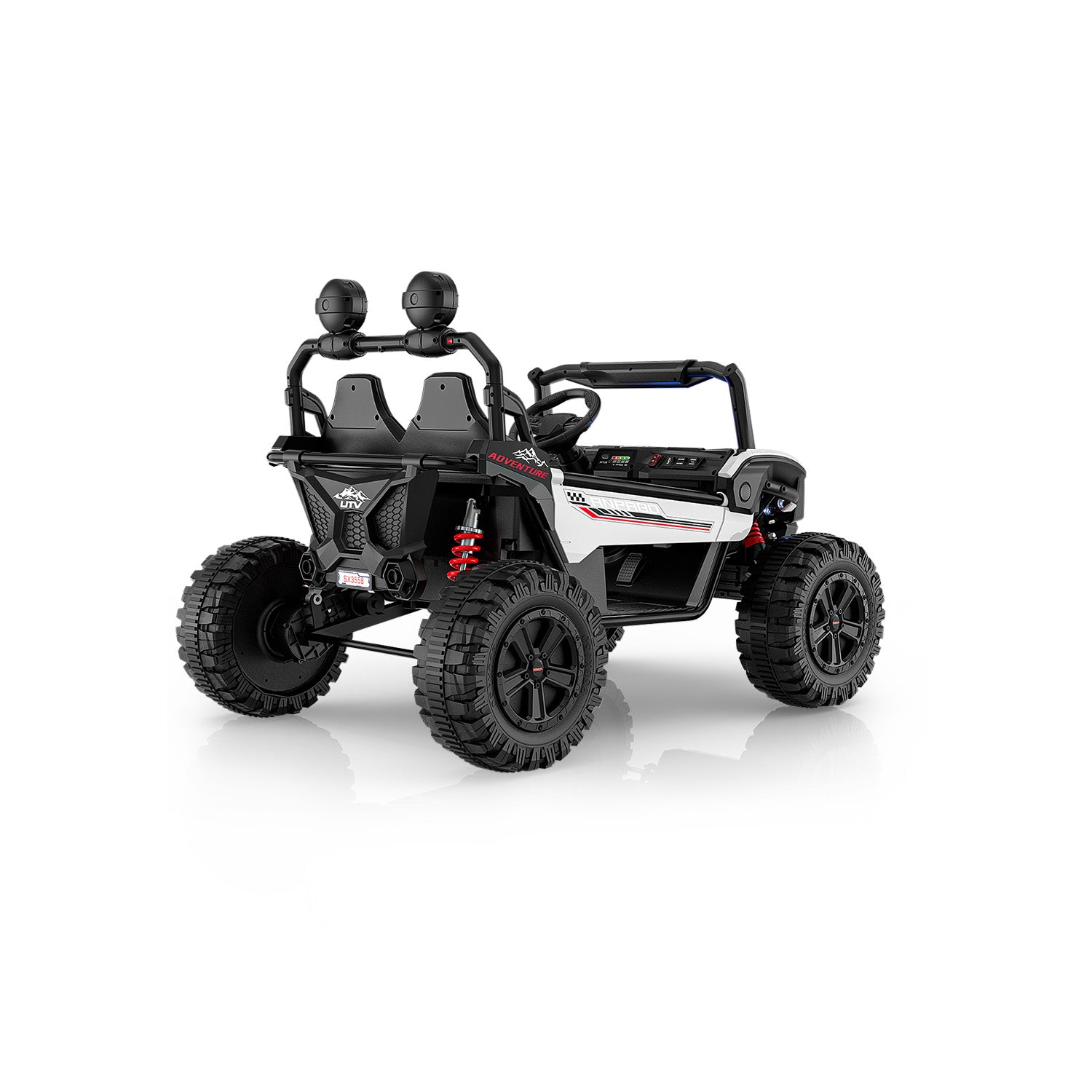 24V ANPOBO Direct Terrain Ride-On Buggy-UTV with Remote-WHITE