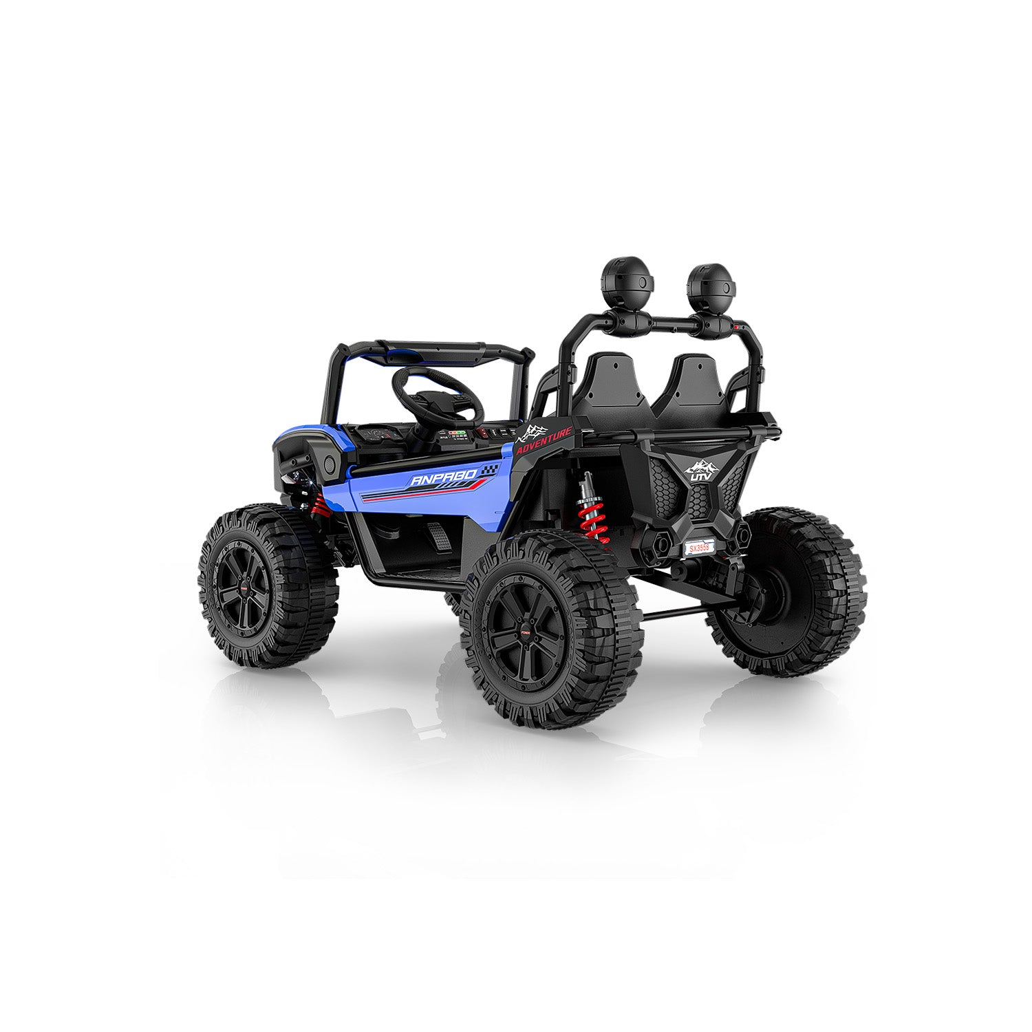 24V ANPOBO Direct Terrain Ride-On Buggy-UTV with Remote-blue