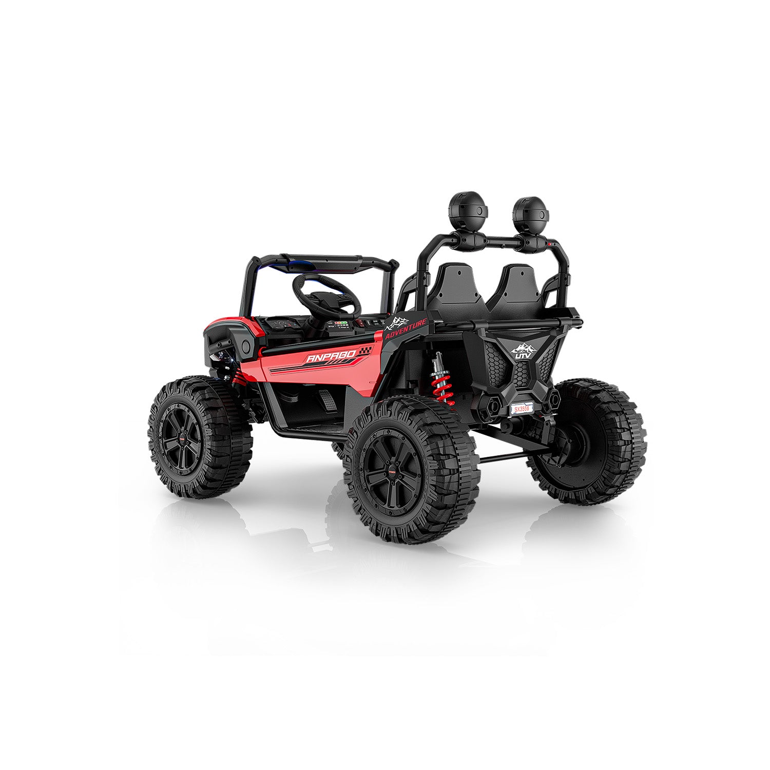 24V ANPOBO Direct Terrain Ride-On Buggy-UTV with Remote-red
