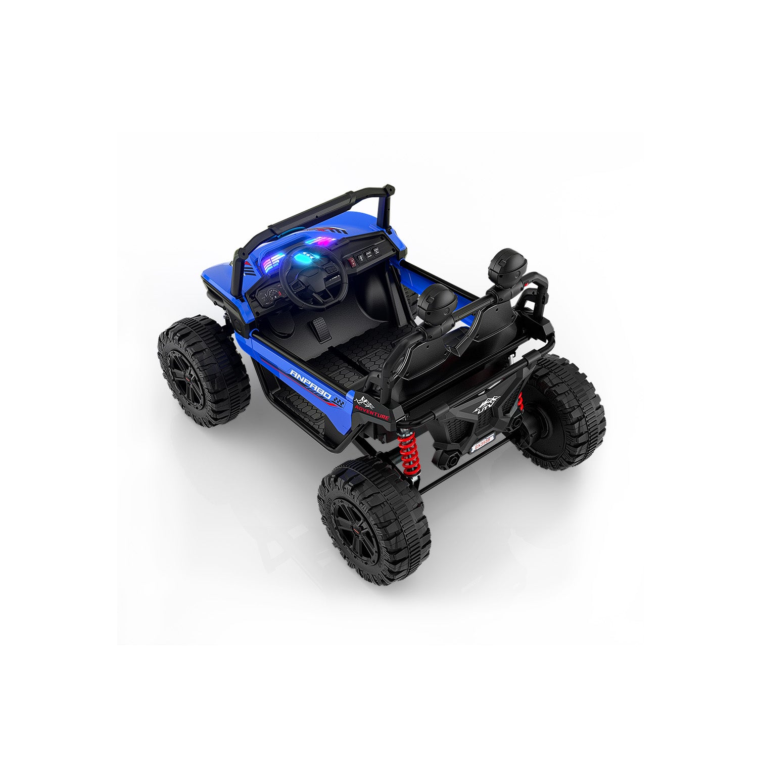 24V ANPOBO Direct Terrain Ride-On Buggy-UTV with Remote-blue