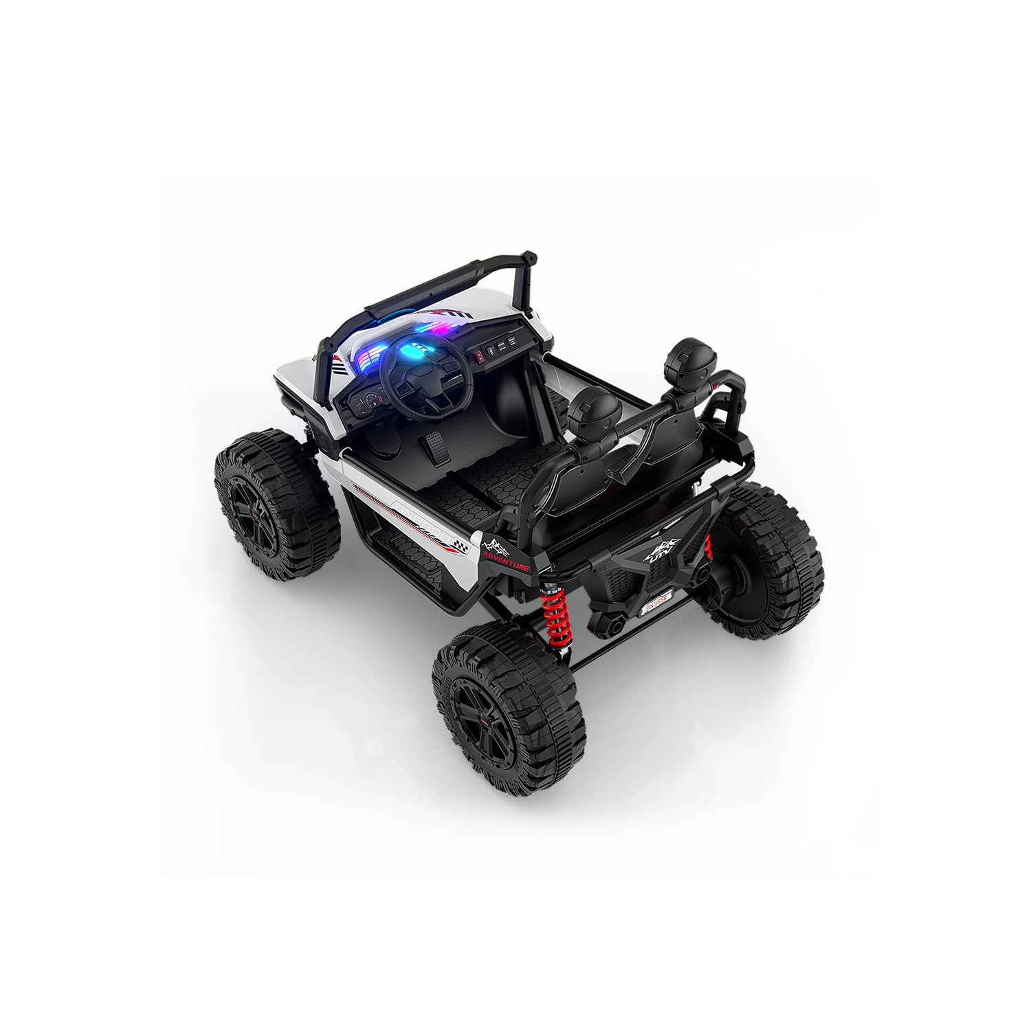 24V ANPOBO Direct Terrain Ride-On Buggy-UTV with Remote-WHITE