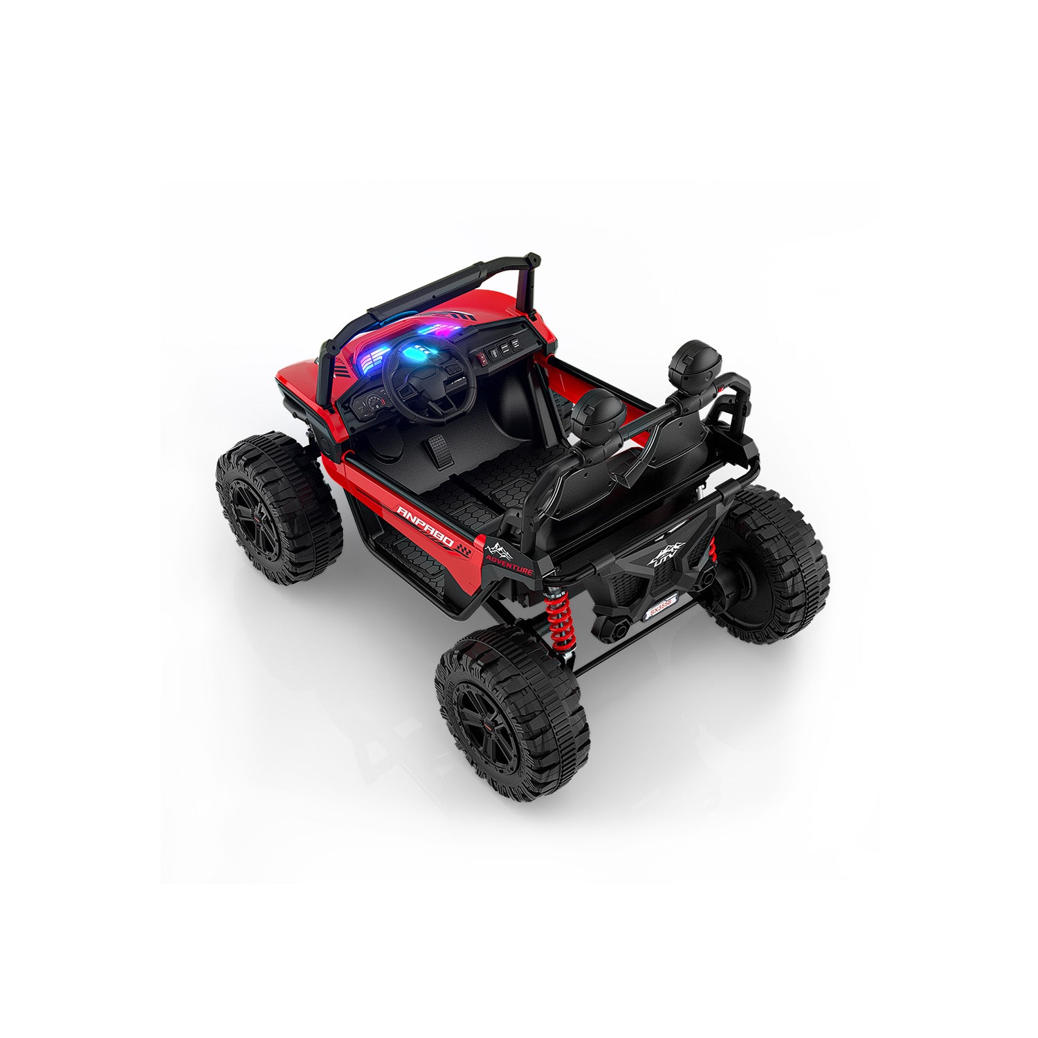 24V ANPOBO Direct Terrain Ride-On Buggy-UTV with Remote-red