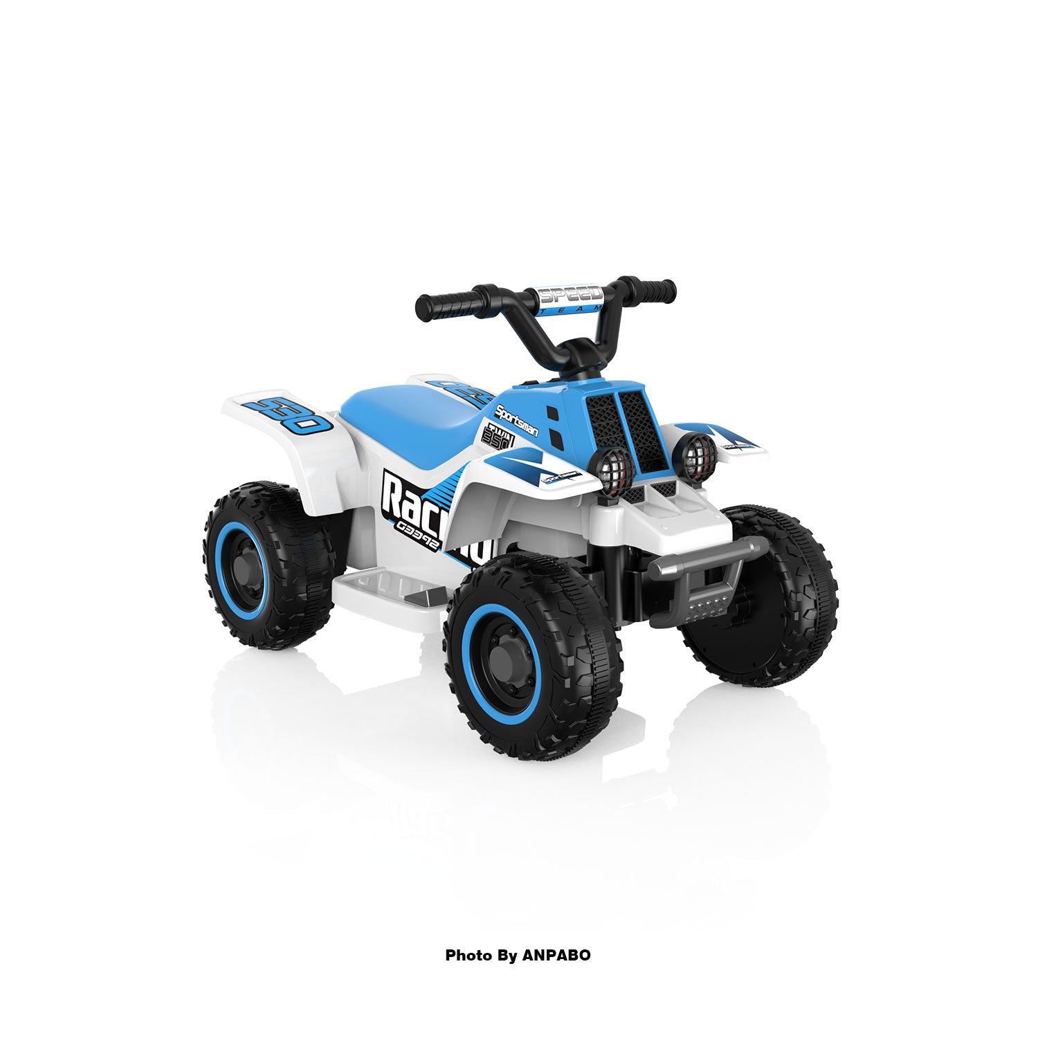 ANPABO 6V 7AH Kids Ride-On ATV - Fun, Safe Gift for Toddlers-blue