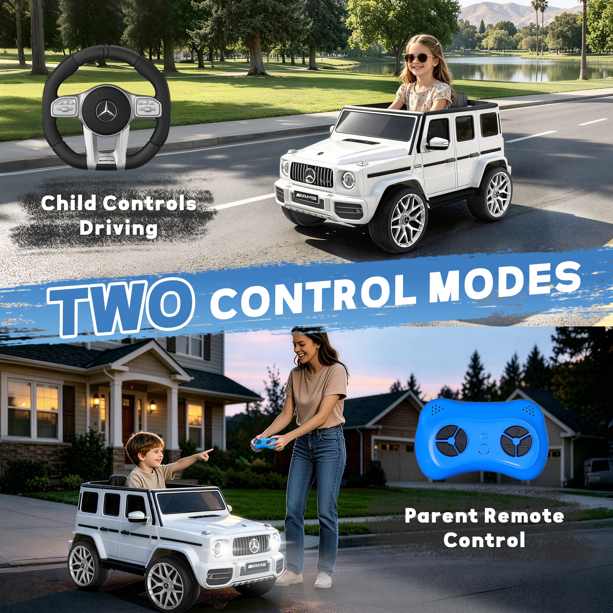 12V Licensed Mercedes-Benz G63 High-Window Ride-On