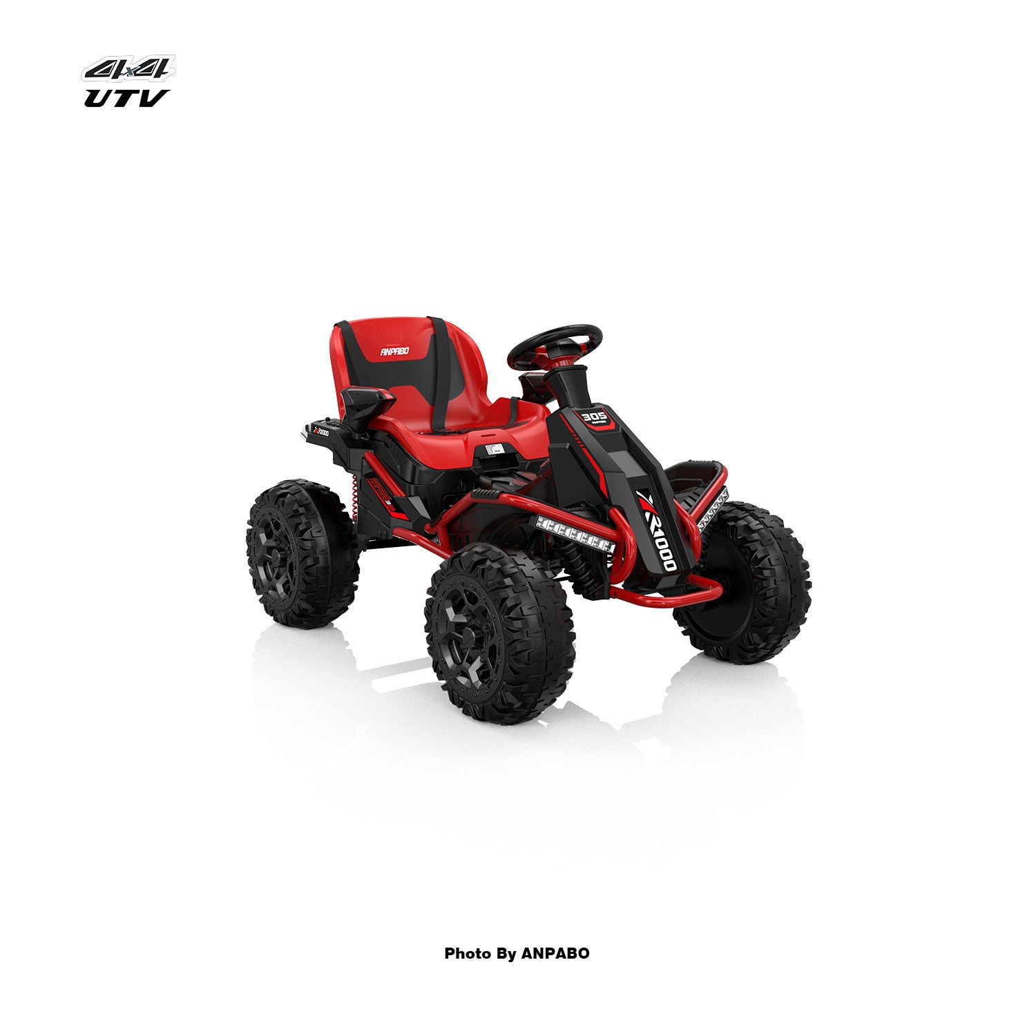 24V ANPOBO Direct Terrain Ride-On Buggy with Remote-red
