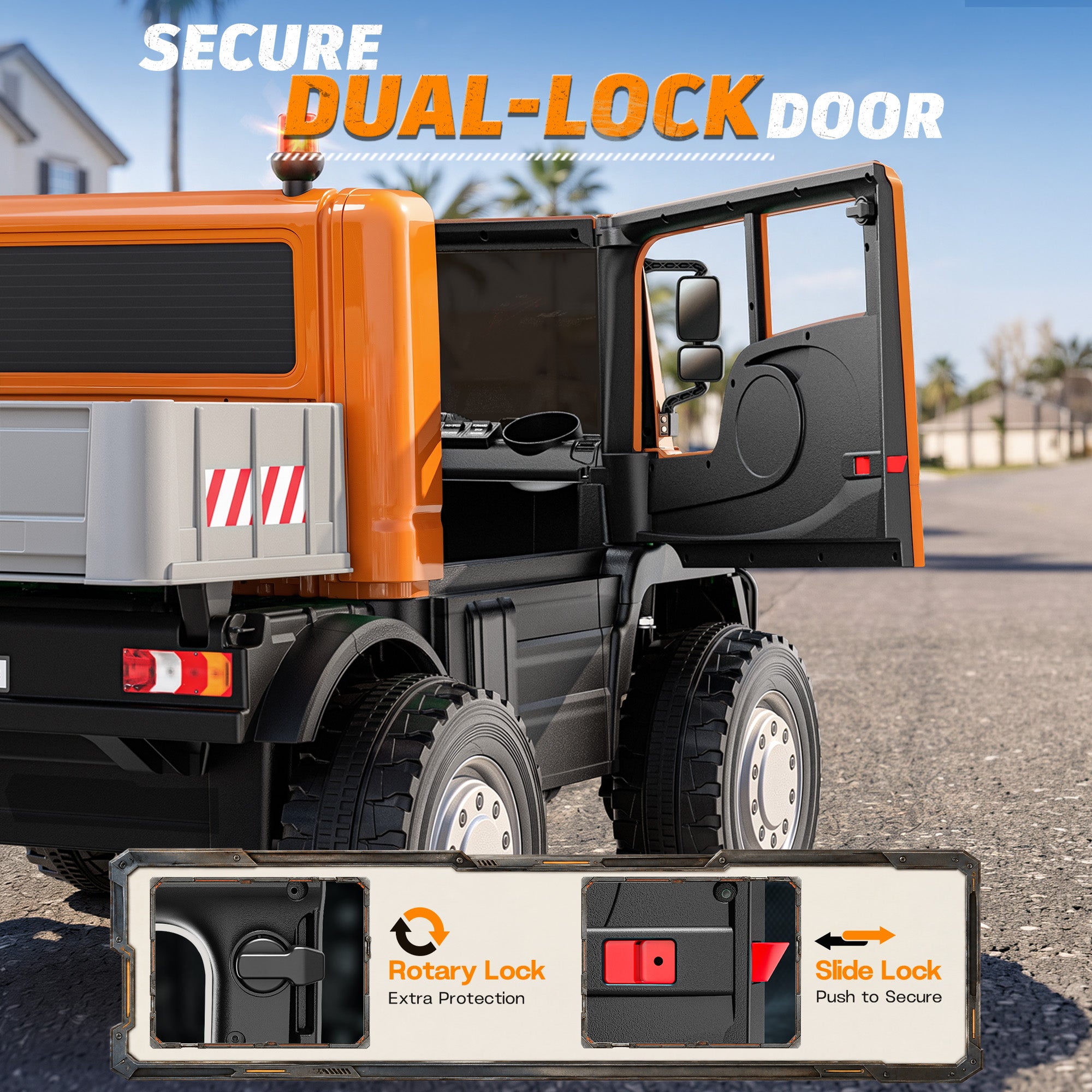 24V  Licensed Mercedes-Benz Ride-On Dump Truck
