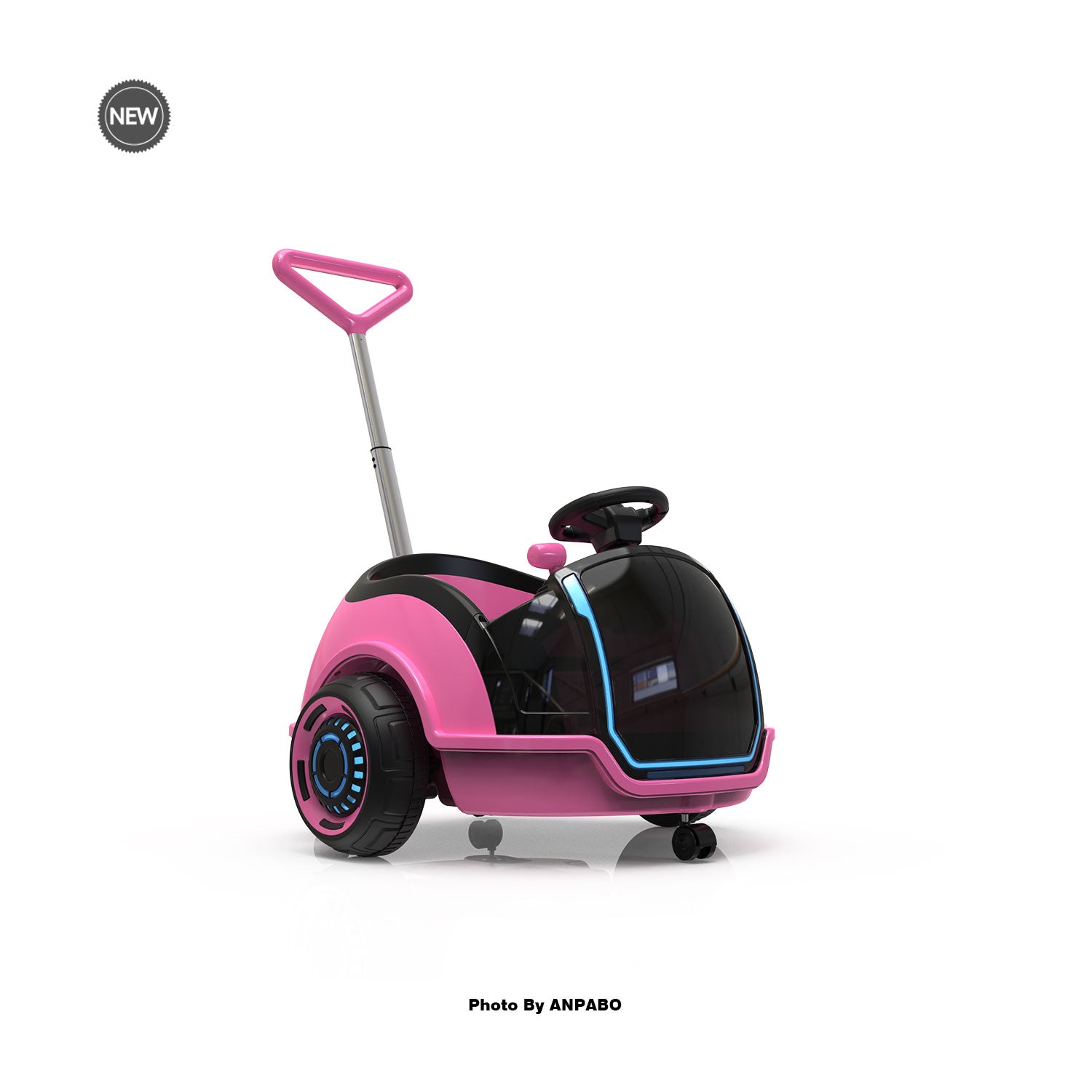 12V 3-In-1 Ride On Car Designed to Grow With Your Child-pink