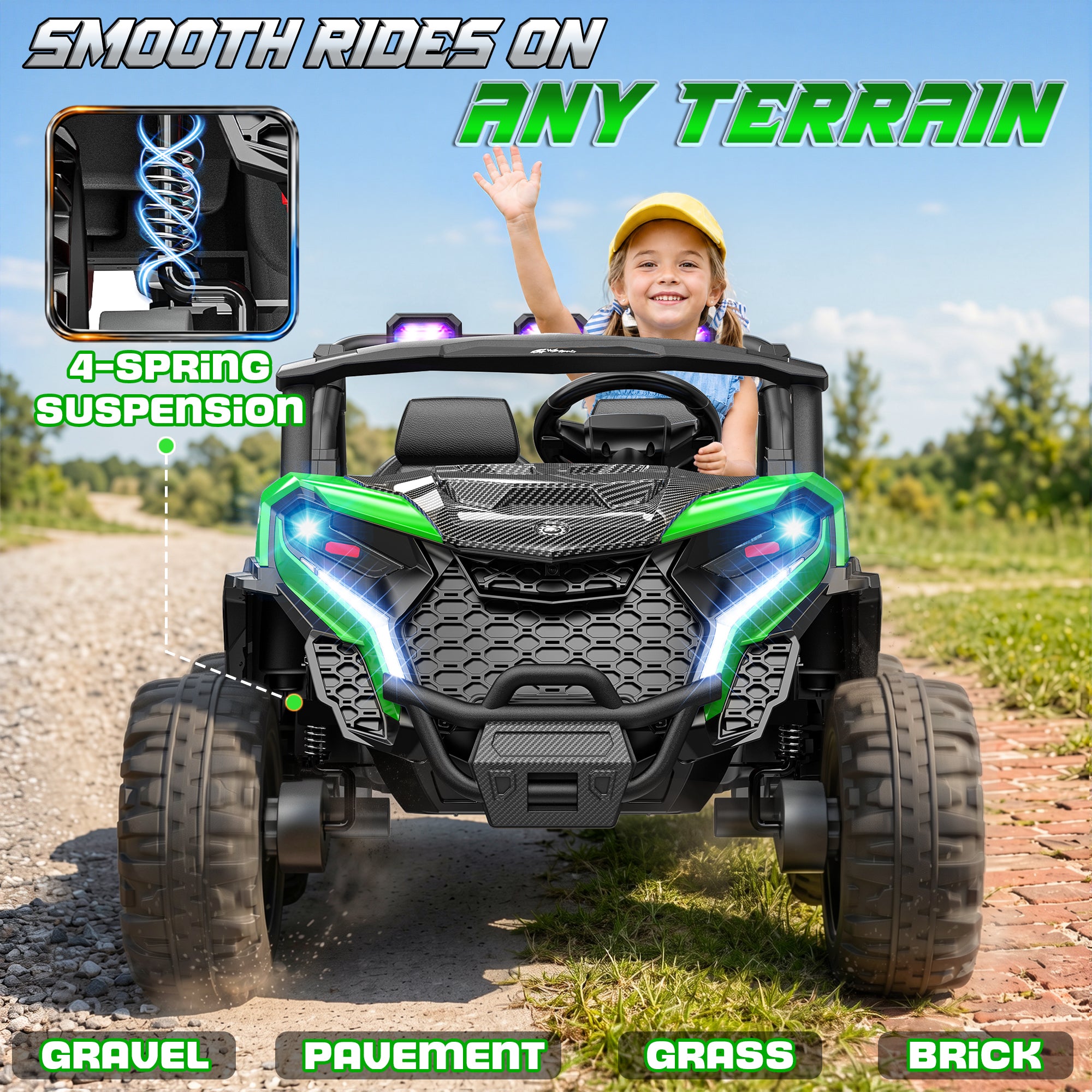 24V 4x200W 2-Seater Ride-On UTV