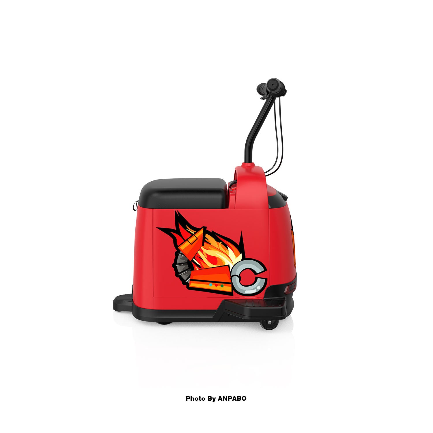 ANPABO 24V Kids Ride On Car with Lights & Music-red