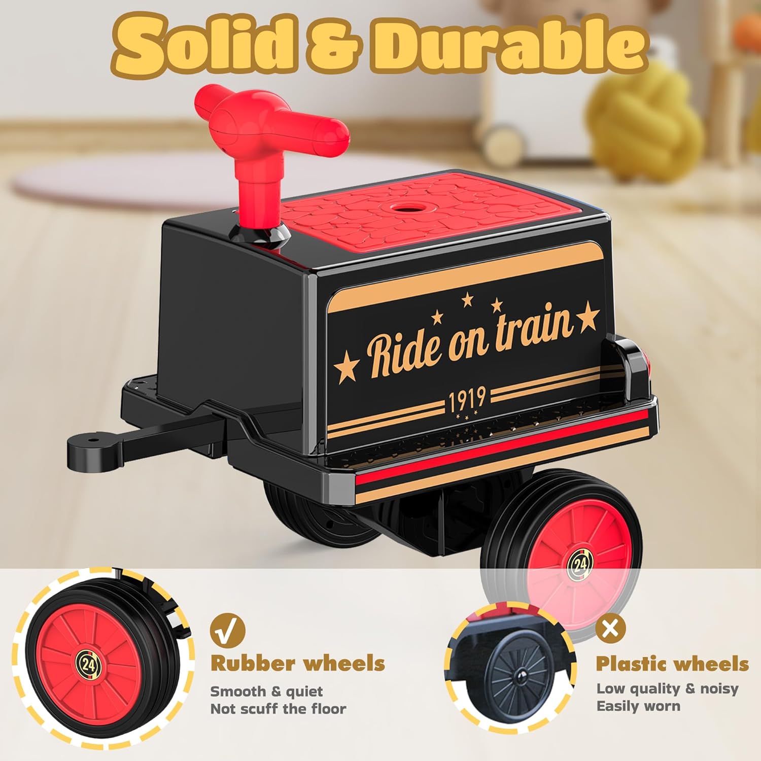 12V Ride-On Train Carriage with Storage