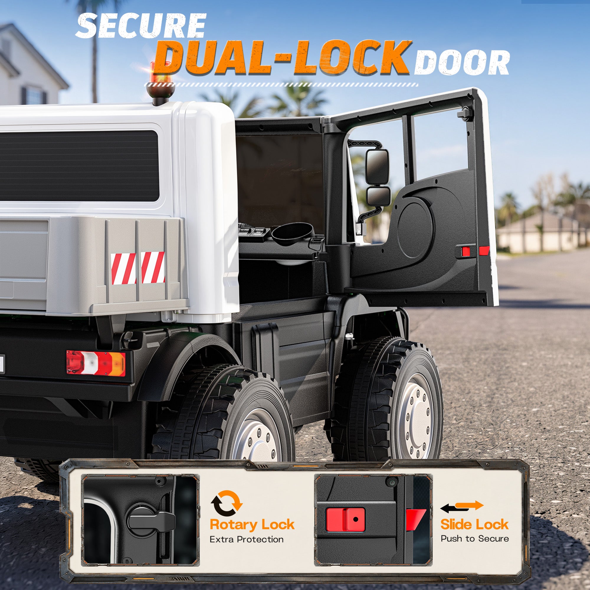 24V  Licensed Mercedes-Benz Ride-On Dump Truck