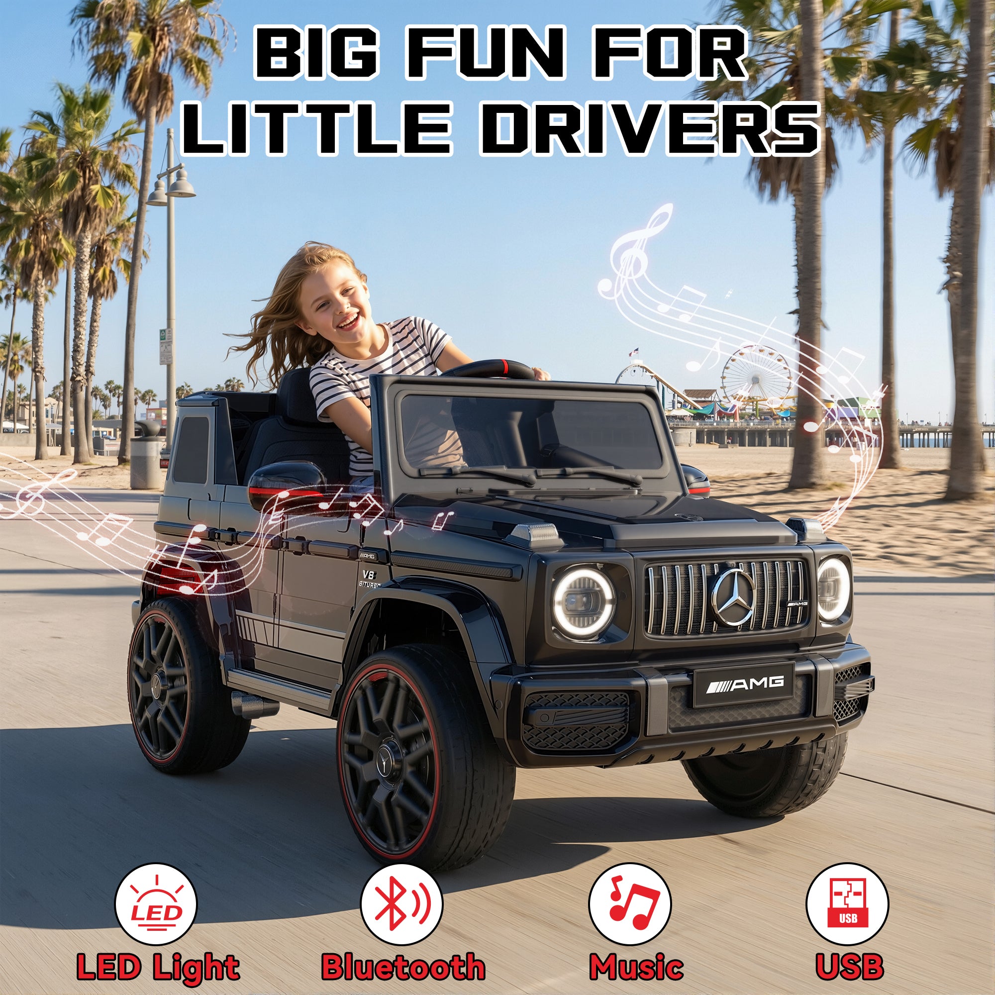12V Licensed Mercedes-Benz G63 Ride-On SUV