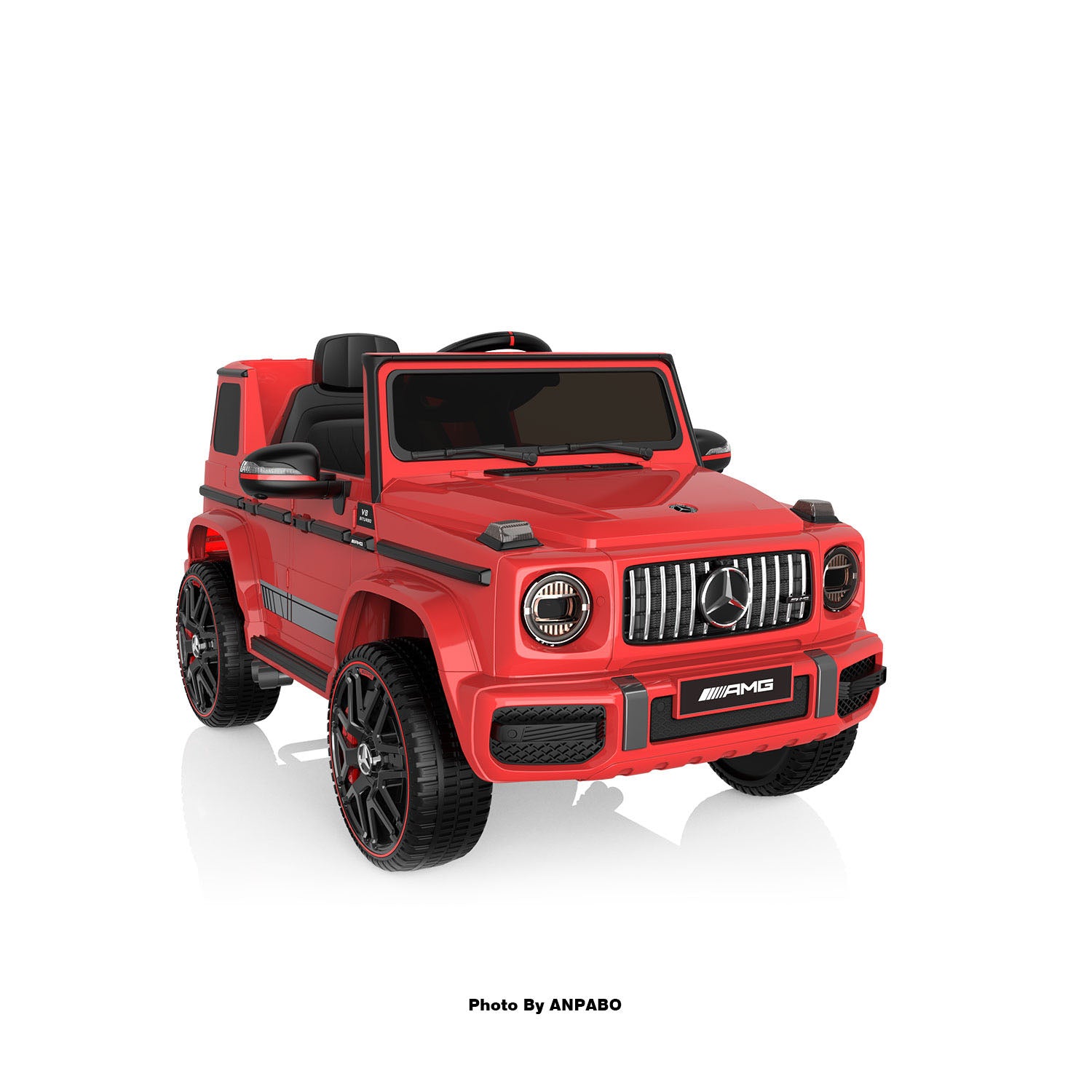 12V 2-Seater Mercedes-Benz Licensed G63 Kids Ride On Car/SUV with Remote Control-red