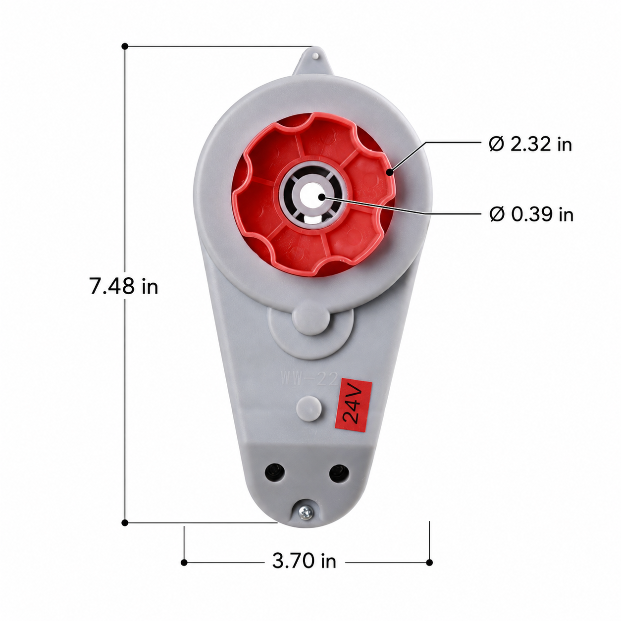 WW-22 24V RS550 12000RPM Drive Motor Gearbox for Ride-On Cars