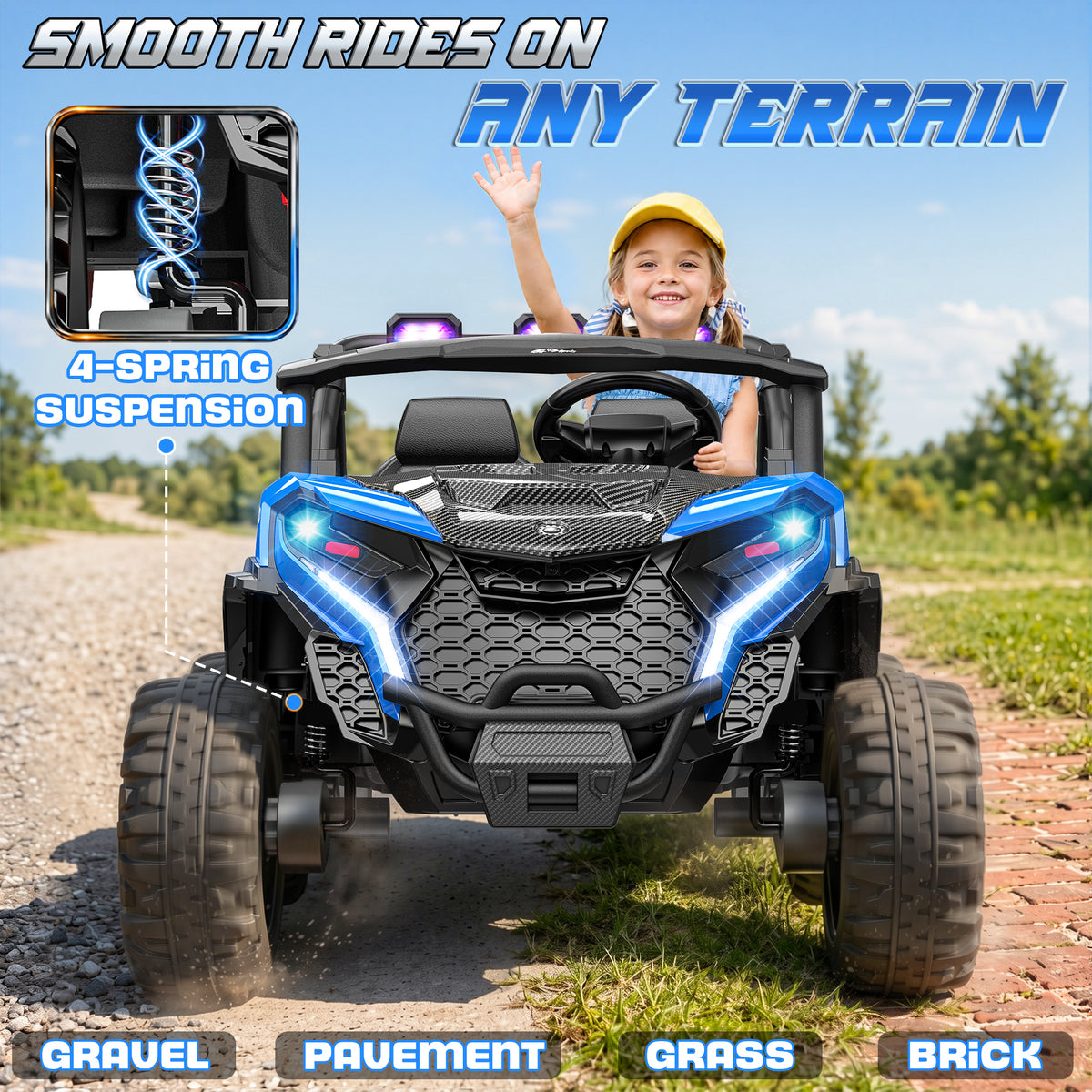24V 4x200W 2-Seater Ride-On UTV