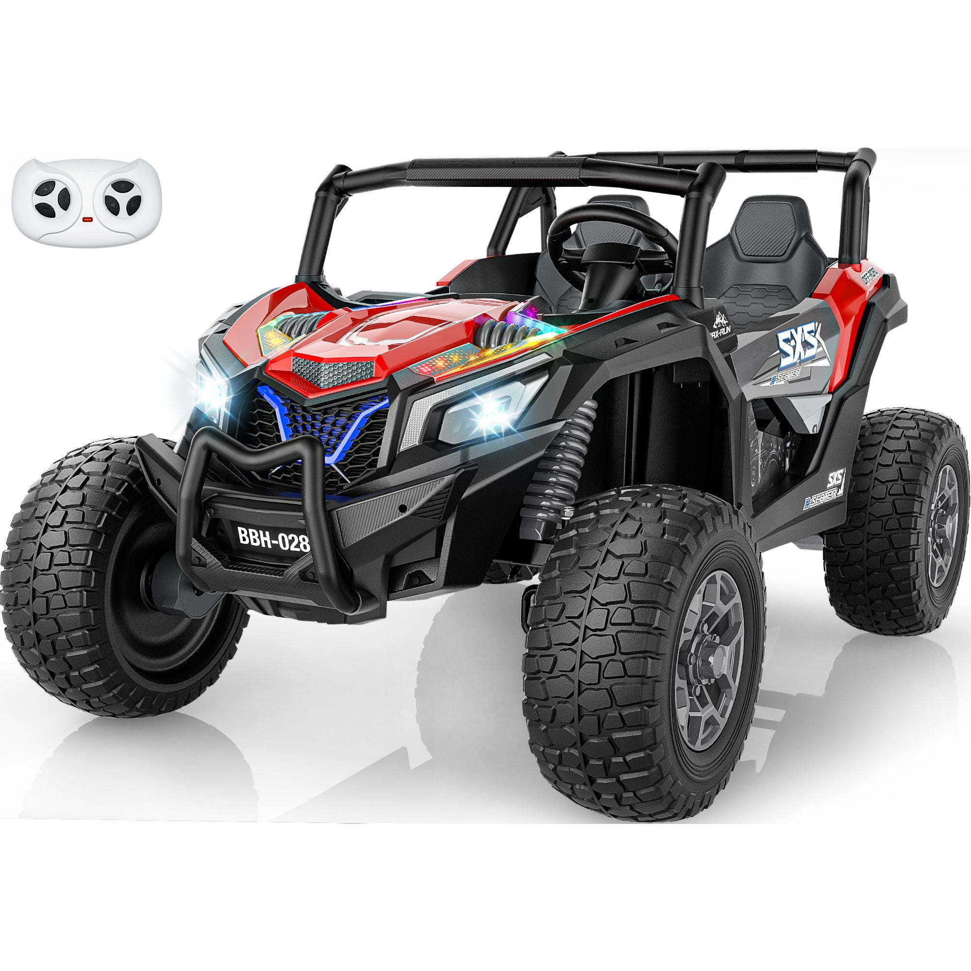 24V 4WD Kids Ride-On UTV: Powerful All-Terrain Adventure-red