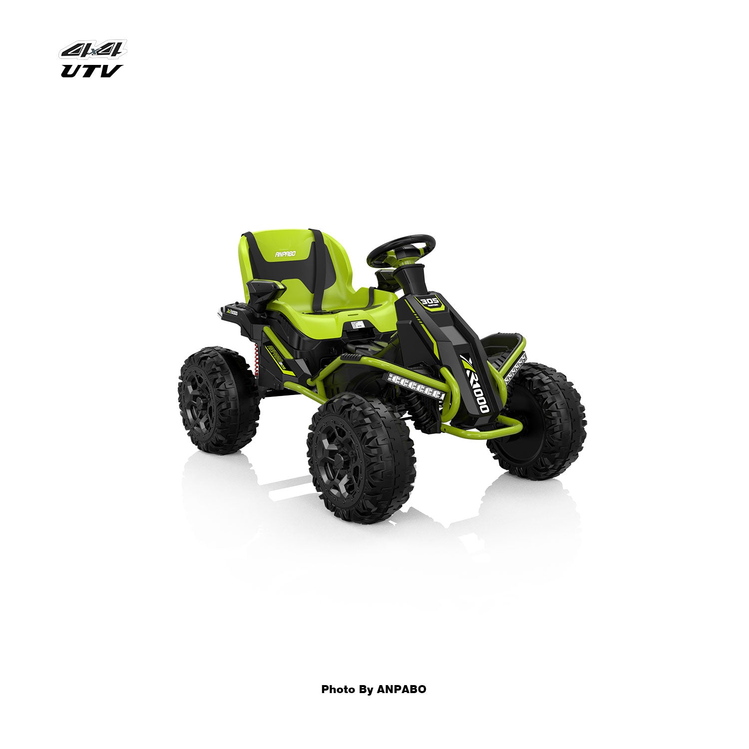 24V ANPOBO Direct Terrain Ride-On Buggy with Remote-green