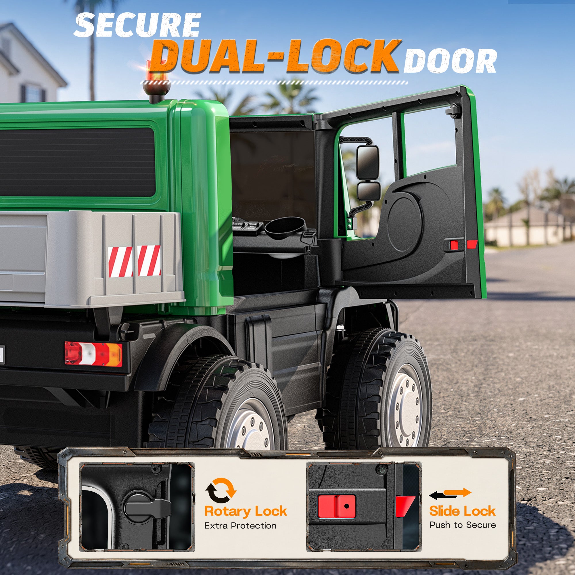 24V  Licensed Mercedes-Benz Ride-On Dump Truck