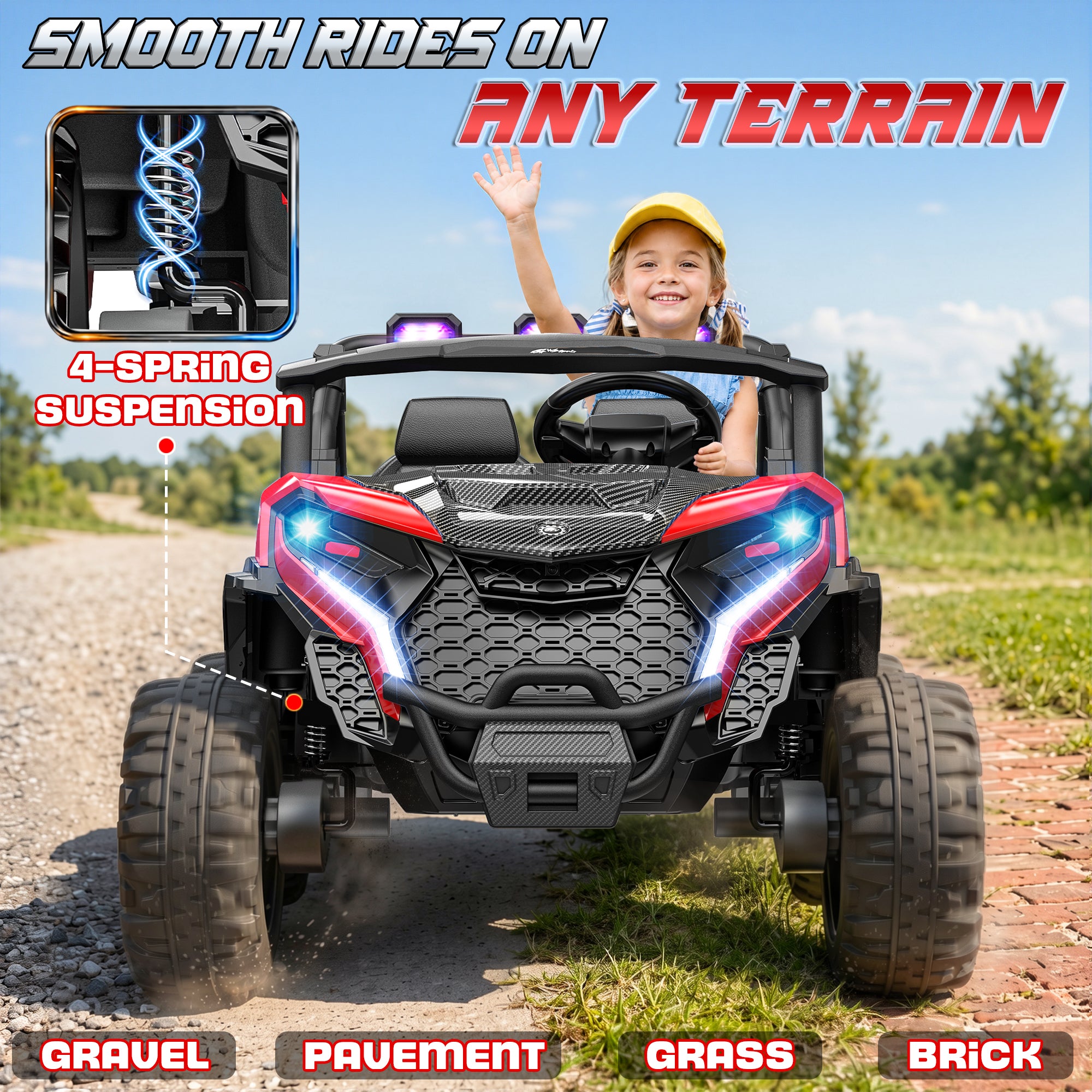 24V 4x200W 2-Seater Ride-On UTV