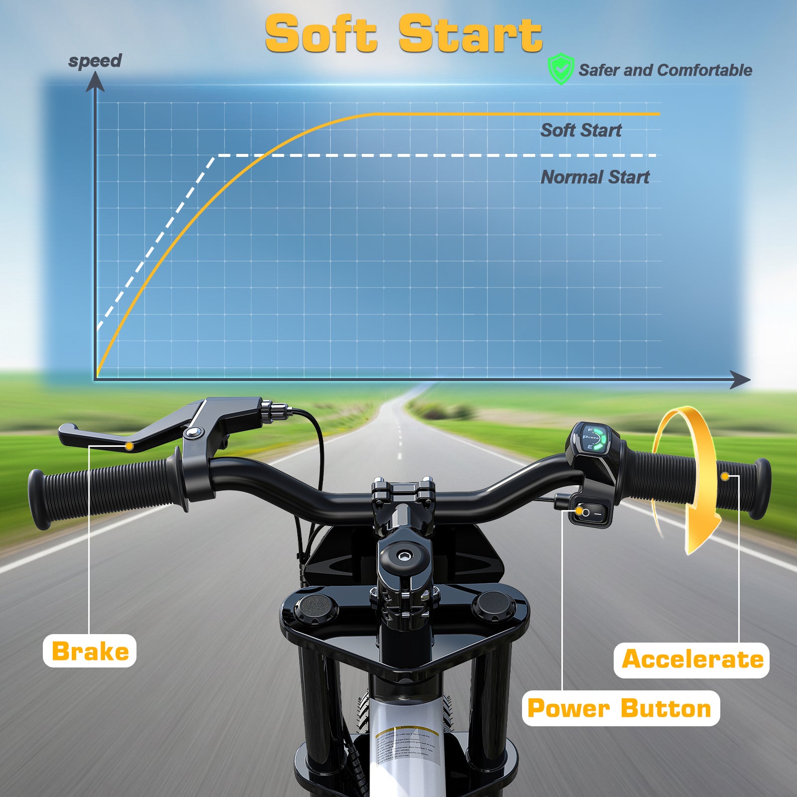 36V 14" Kids Electric Dirt Bike for Young Riders