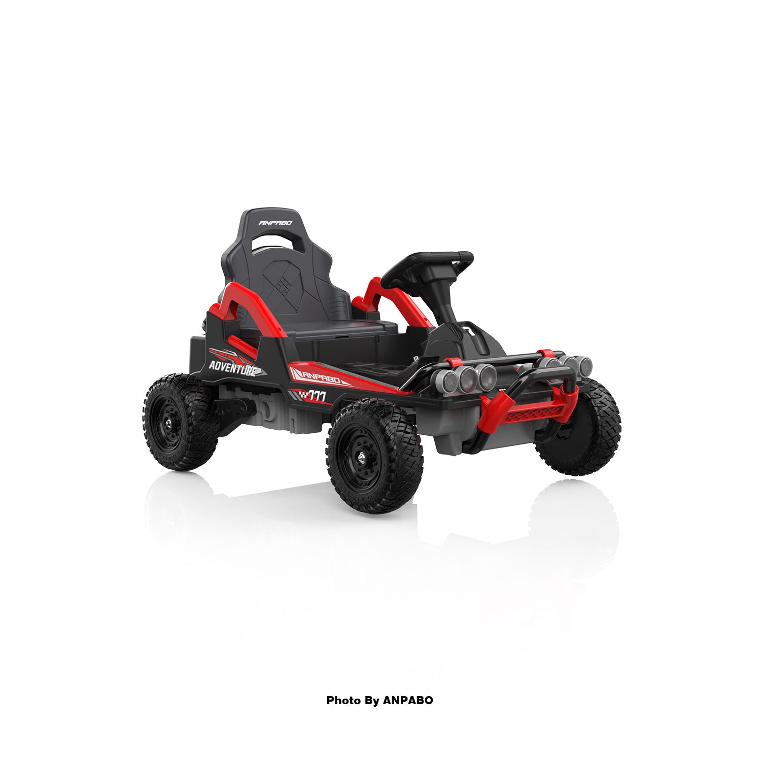 24V Off-Road Car with Throttle & Clutch Pedal for All-Terrain Fun-red