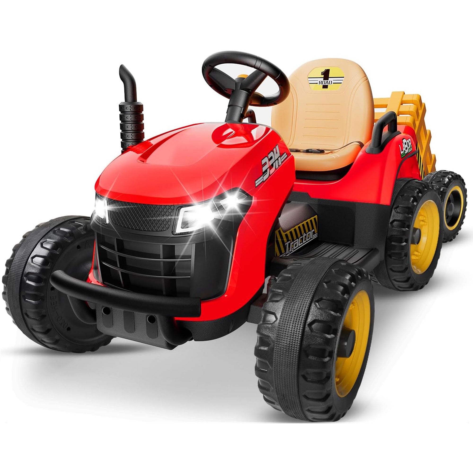 24V Ride-On Tractor with Trailer