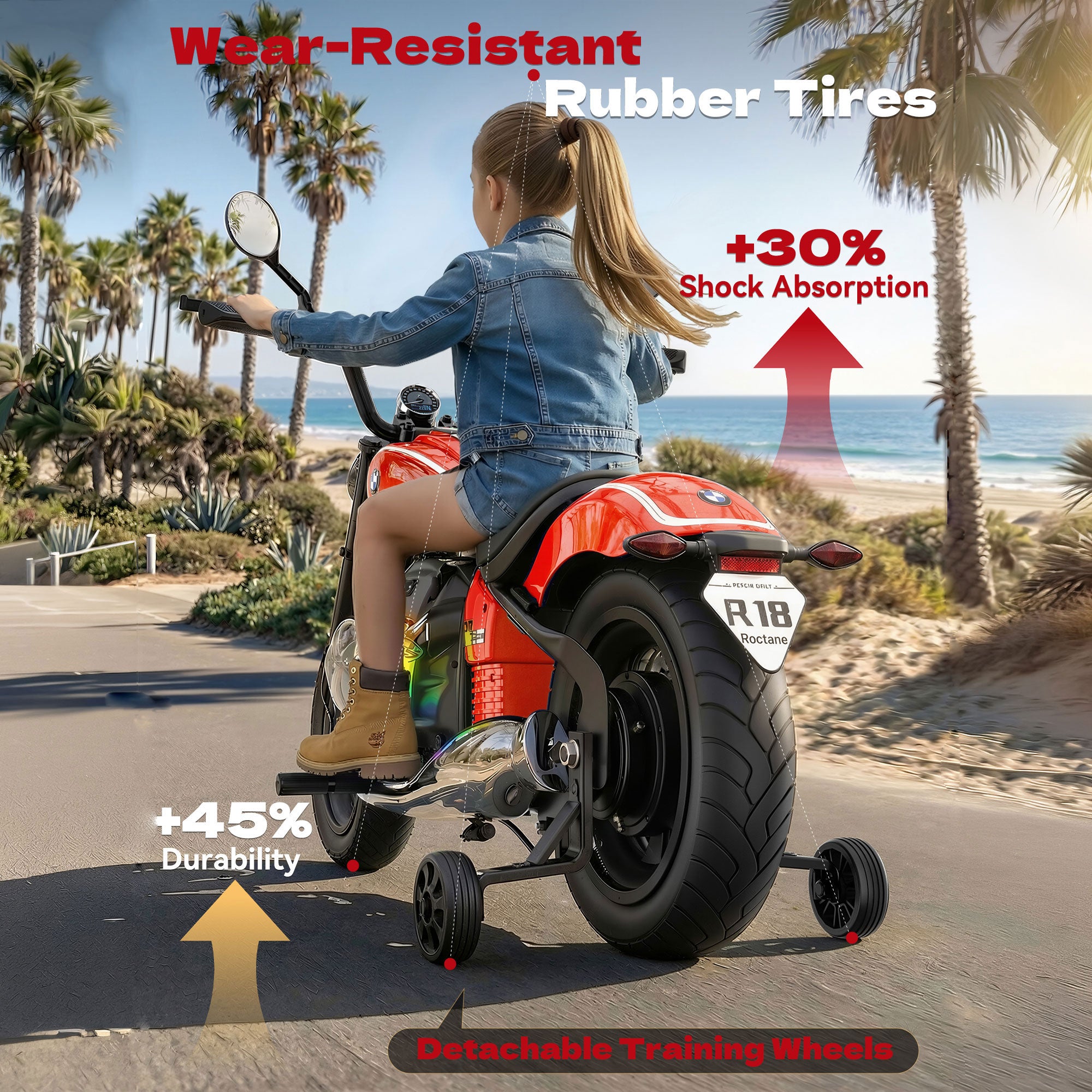 24V Kids Electric Motorcycle: Licensed BMW R18