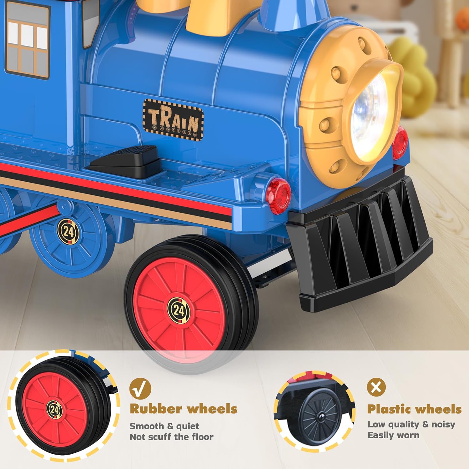 12V Trackless Ride-On Train Set