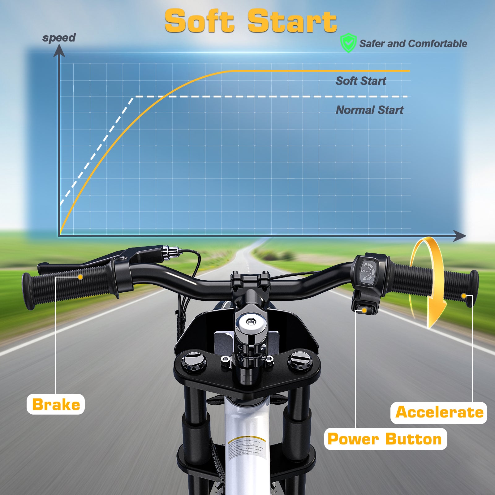 ANPABO  36V 16" Kids Electric Balance Bike-white