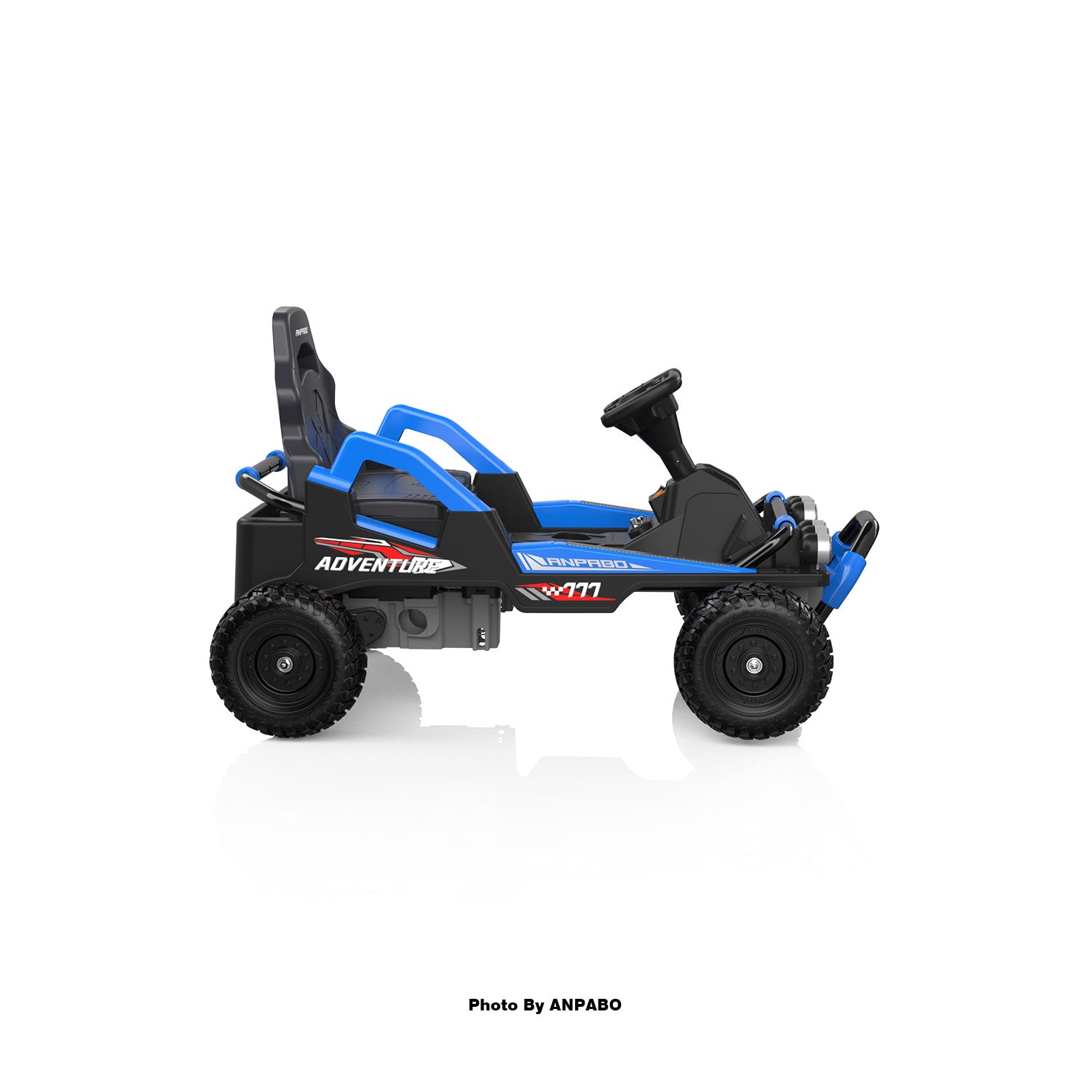 24V Off-Road Car with Throttle & Clutch Pedal for All-Terrain Fun-blue